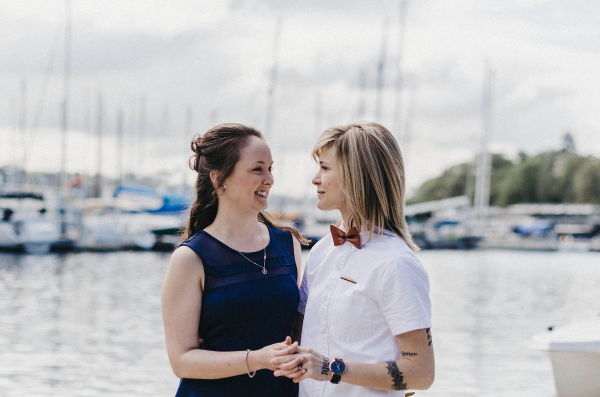 fremont-wedding, seattle-wedding, seattle-wedding-photographer, wedding-photographer, gay, gay-wedding, seattle-gay-wedding, bowtie-wedding, blue-dress-wedding, lake-union, tattooed-girls, wife-and-wife, wedding-photos, wedding-photographey, 