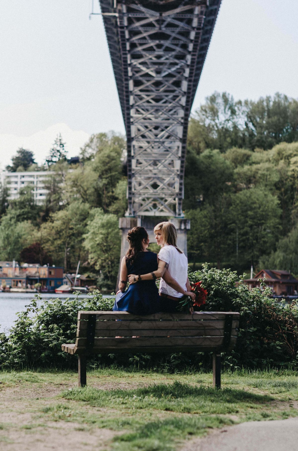 fremont-wedding, seattle-wedding, seattle-wedding-photographer, wedding-photographer, gay, gay-wedding, seattle-gay-wedding, bowtie-wedding, blue-dress-wedding, lake-union, tattooed-girls, wife-and-wife, wedding-photos, wedding-photographey, 