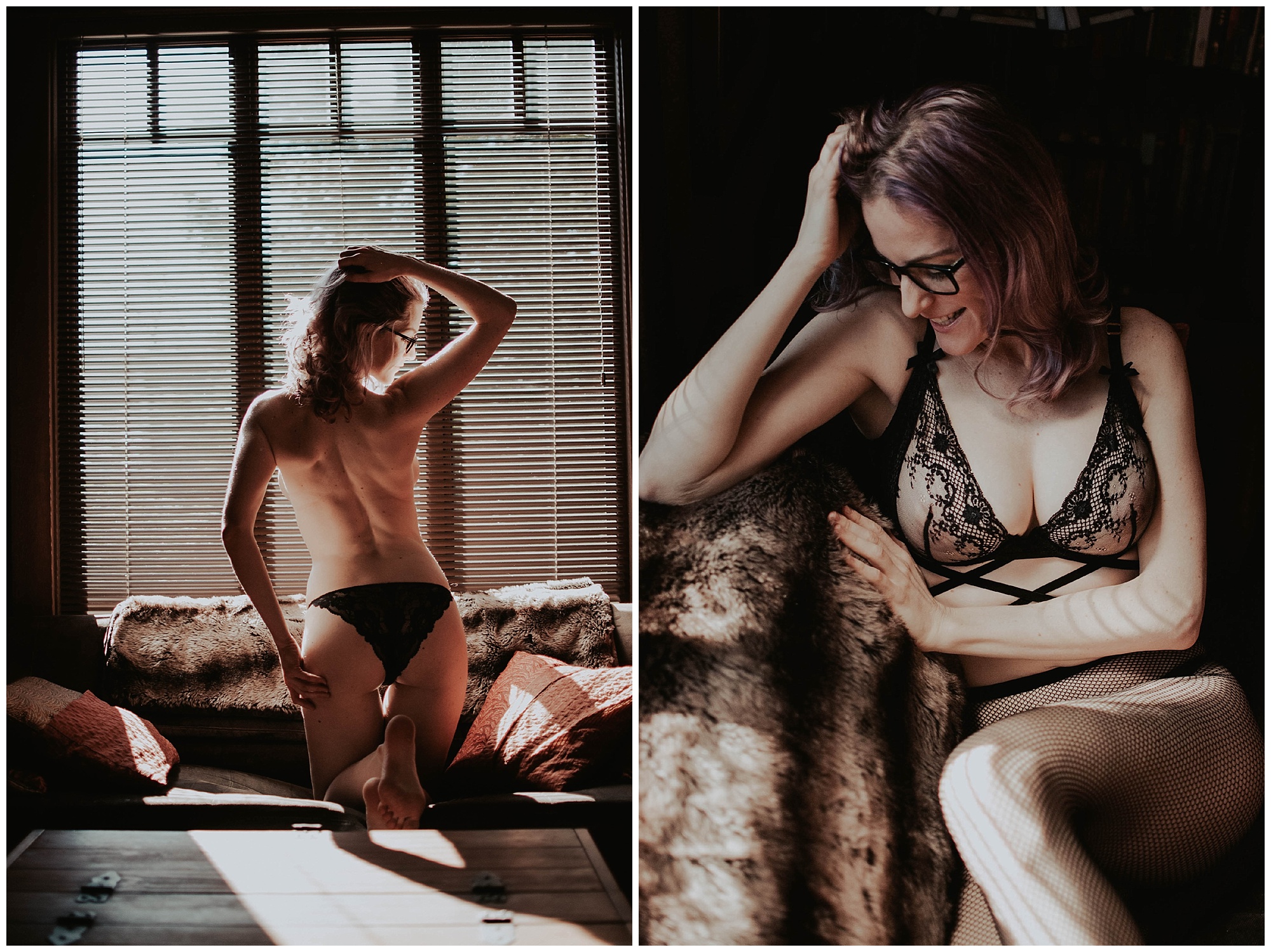 boudoir, boudoir-photographer, boudoir-photography, boudoir-photos, boudoir-session, boudoir-photoshoot, home-boudoir, wallingford-seattle, outdoor-boudoir, backyard-boudoir, bedroom-boudoir, boudoir-inspiration, purple-hair, peacock-feathers, 