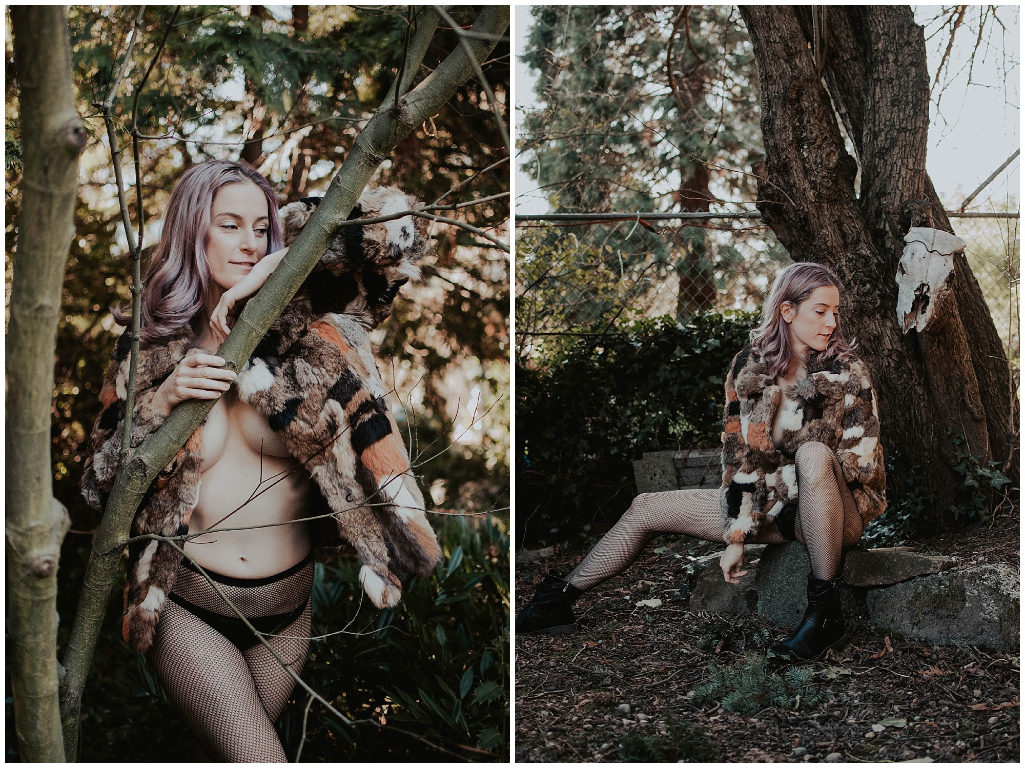 boudoir, boudoir-photographer, boudoir-photography, boudoir-photos, boudoir-session, boudoir-photoshoot, home-boudoir, wallingford-seattle, outdoor-boudoir, backyard-boudoir, bedroom-boudoir, boudoir-inspiration, purple-hair, peacock-feathers, 