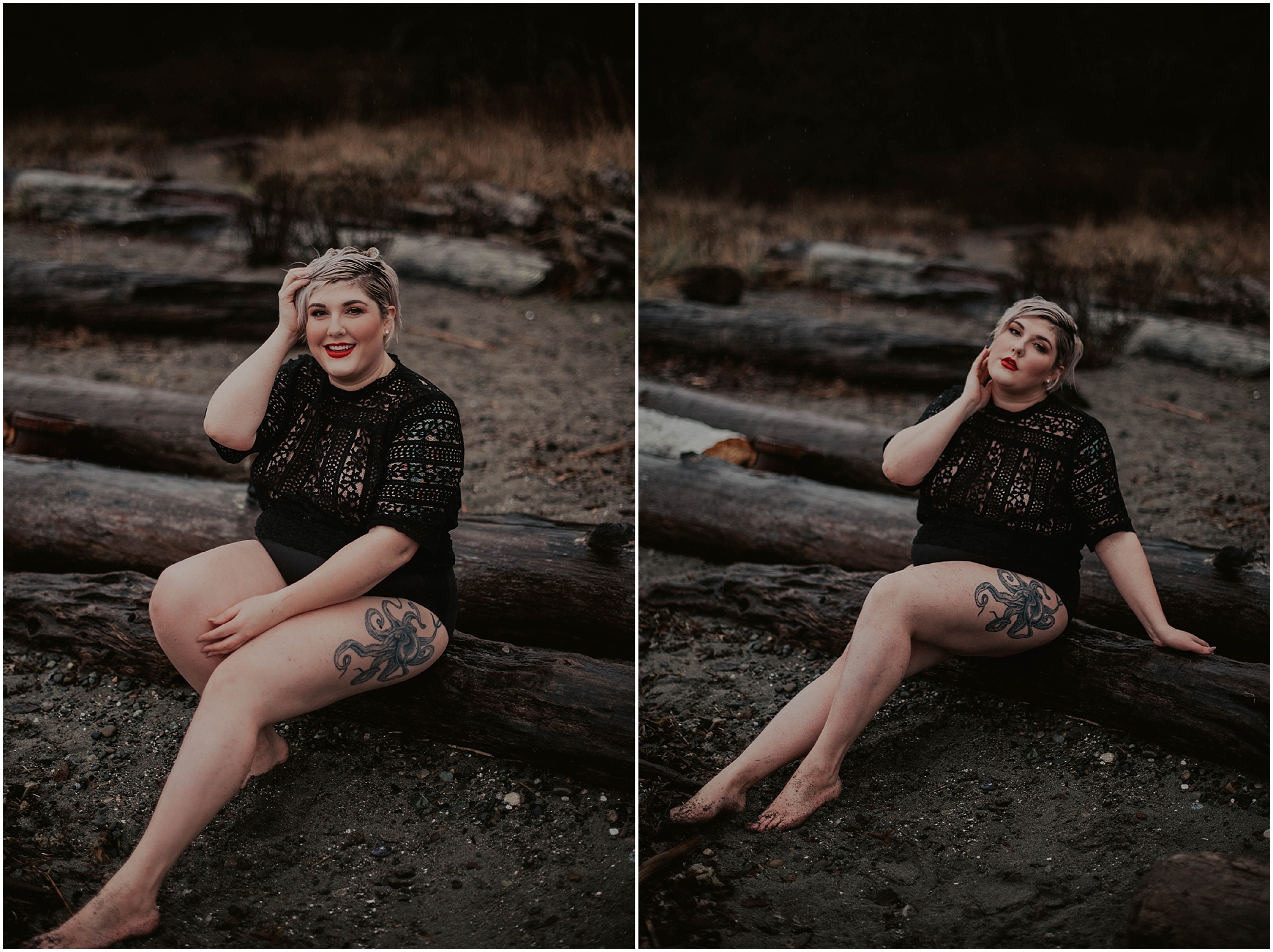 beach-boudoir, plus-size, plus-size-boudoir, boudoir, boudoir-photographer, boudoir-photography, boudoir-photos, boudoir-session, boudoir-photoshoot, rainy-boudoir, outdoor-rain-boudoir, rain-boudoir, outdoor-boudoir, boudoir-inspiration, tatted-girls, 
