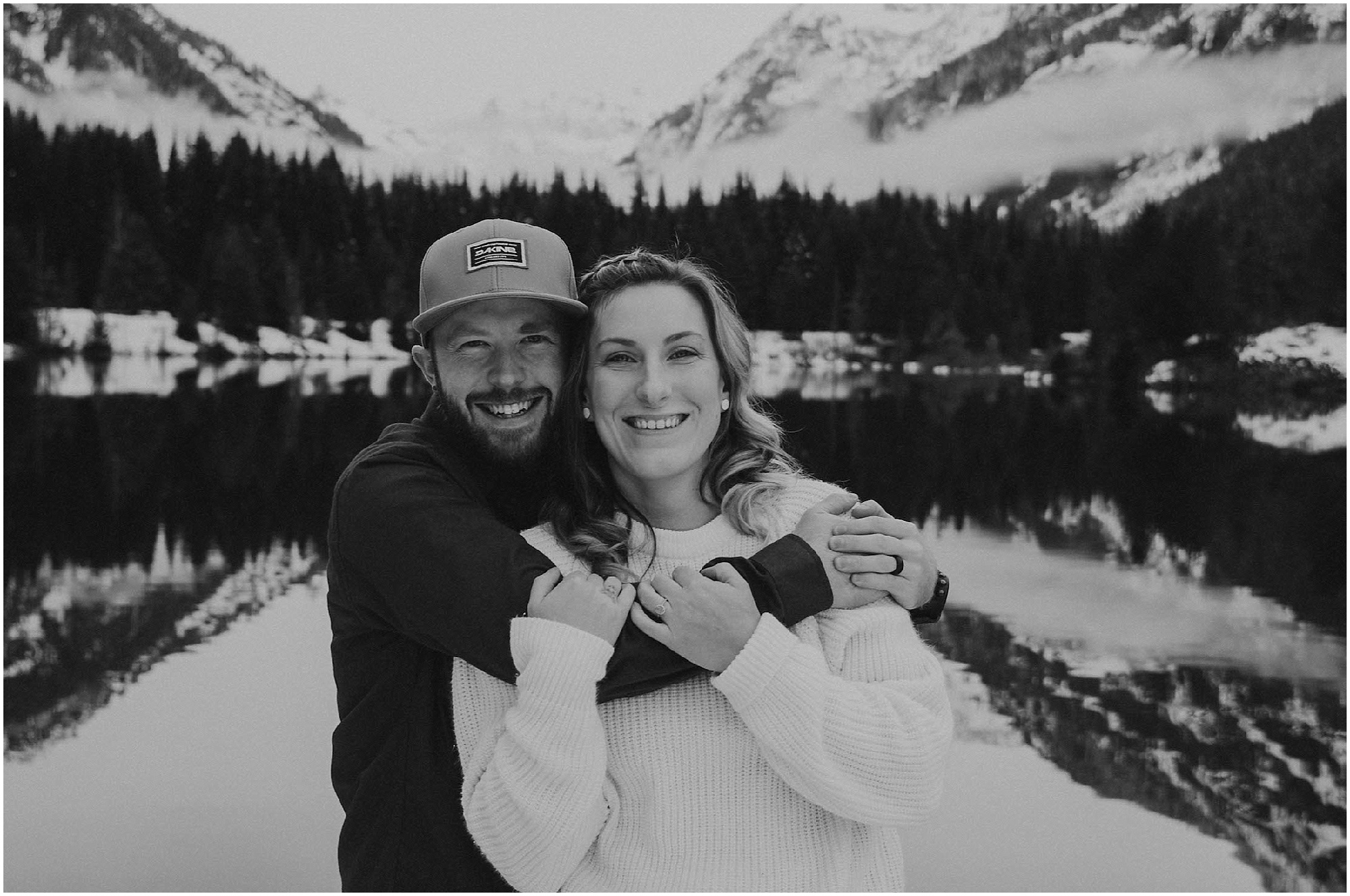 snowy, engagement, engagement-session, engagement-photos, local-photographer, engagement-photographer, washington-photographer, wedding-photographer, elopement-photographer, mountain-engagement, mountain-engagement-session, snow-engagement-photos, mountains, snow, washignton, photographer, photography, outdoor-couple, elopement-photographer, destination-photographer, lake-session, forest-photos,