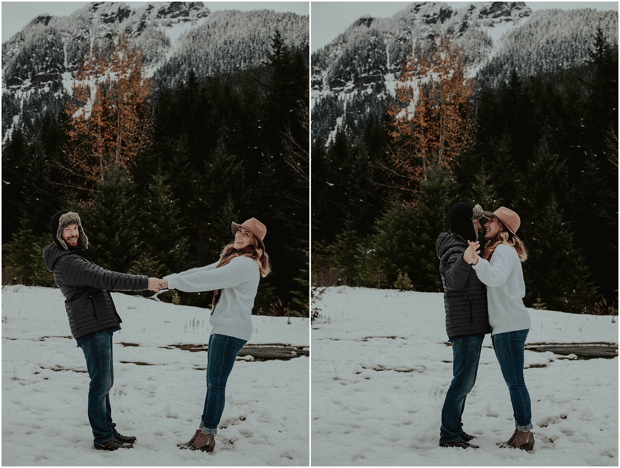 snowy, engagement, engagement-session, engagement-photos, local-photographer, engagement-photographer, washington-photographer, wedding-photographer, elopement-photographer, mountain-engagement, mountain-engagement-session, snow-engagement-photos, mountains, snow, washignton, photographer, photography, outdoor-couple, elopement-photographer, destination-photographer, lake-session, forest-photos,