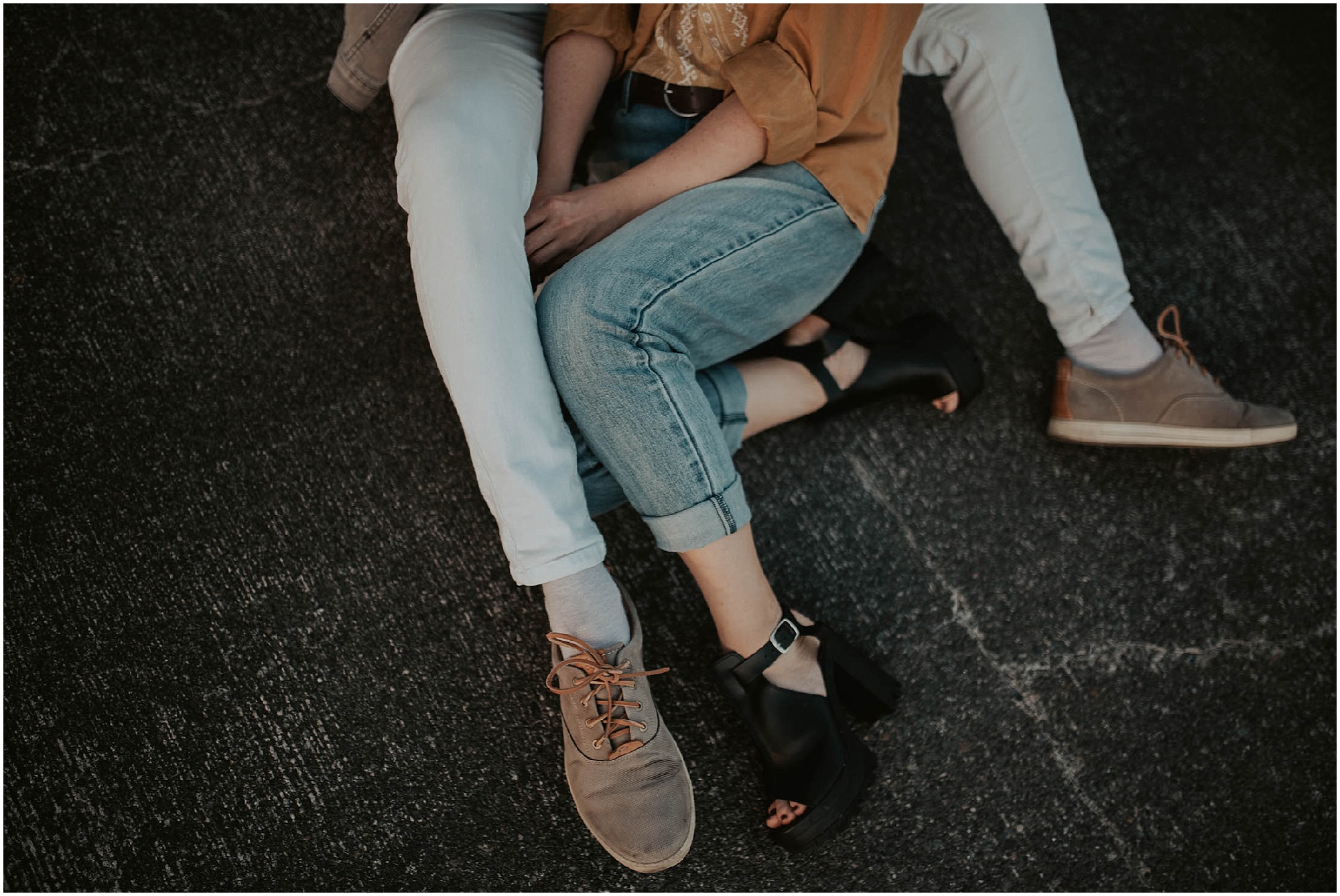 engaged, engagement-photography, engagement-photos, downtown-seattle, seattle-engagement- seattle-wedding-photographer, parking-garage, rooftop-photos, engagement-inspo, sunset-session,