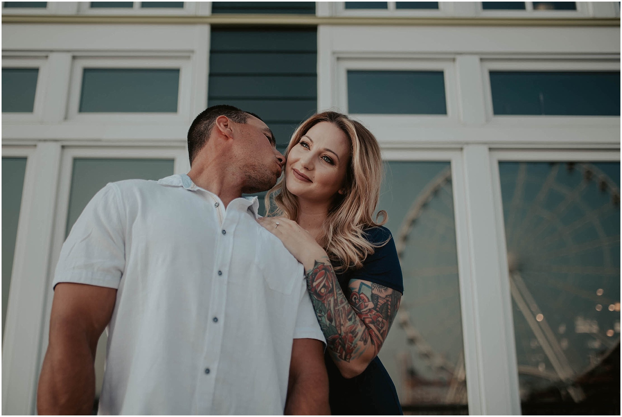 engaged, engagement-photography, engagement-photos, Pioneer-Square, seattle-engagement- seattle-wedding-photographer, Pioneer-Square-Photos, City-Couple, engagement-inspo, Washington-Engagement-Session, Downtown-Seattle-Engagement, Rooftop-Engagement, Seahawk Couple, Seahawk Fans,