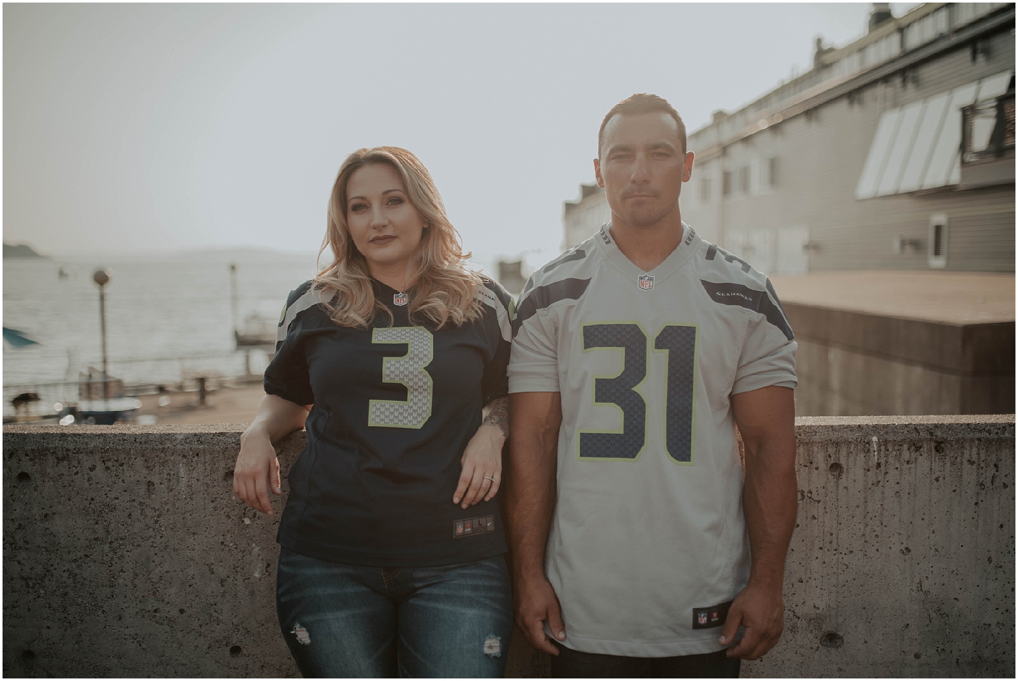 engaged, engagement-photography, engagement-photos, Pioneer-Square, seattle-engagement- seattle-wedding-photographer, Pioneer-Square-Photos, City-Couple, engagement-inspo, Washington-Engagement-Session, Downtown-Seattle-Engagement, Rooftop-Engagement, Seahawk Couple, Seahawk Fans,