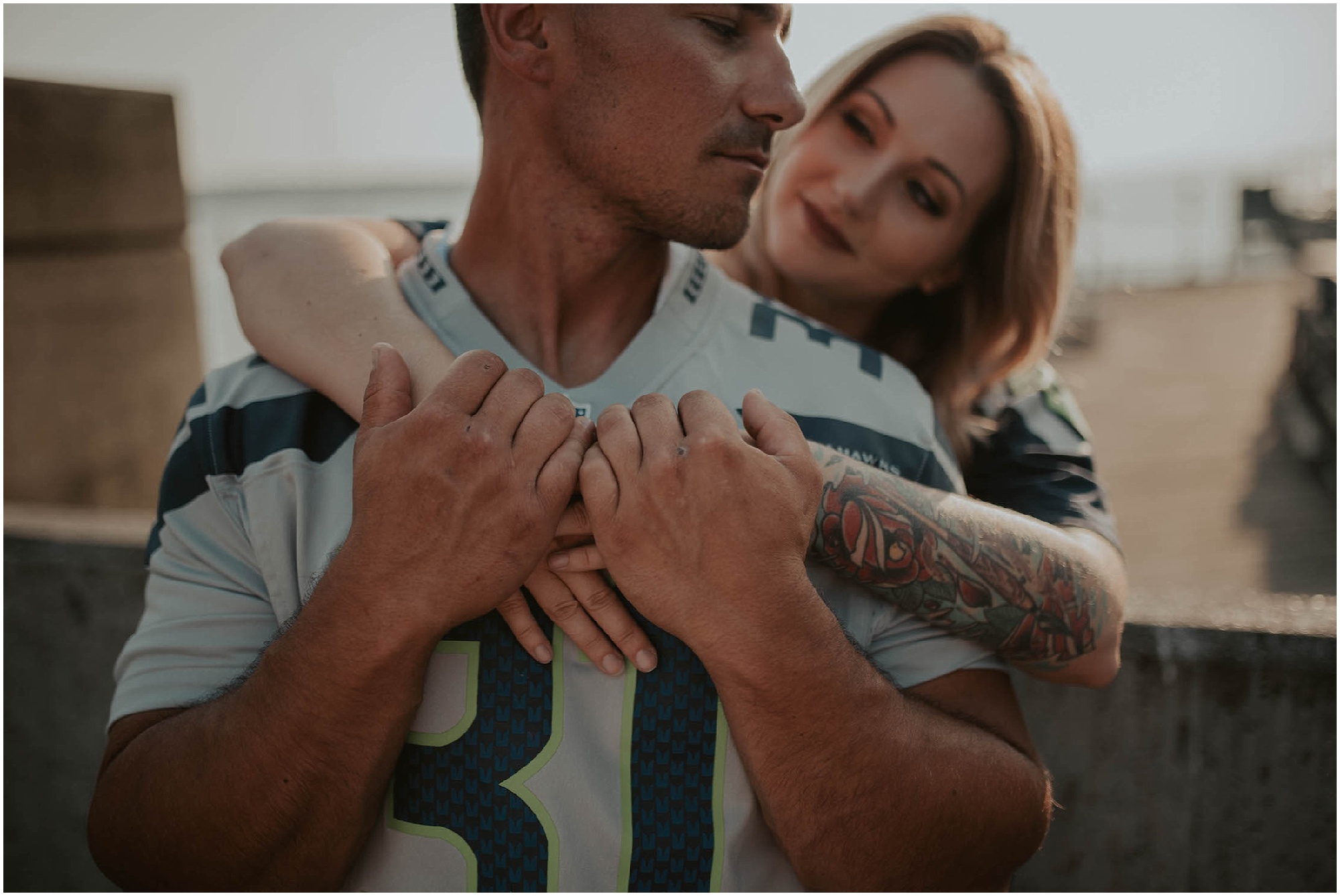 engaged, engagement-photography, engagement-photos, Pioneer-Square, seattle-engagement- seattle-wedding-photographer, Pioneer-Square-Photos, City-Couple, engagement-inspo, Washington-Engagement-Session, Downtown-Seattle-Engagement, Rooftop-Engagement, Seahawk Couple, Seahawk Fans,