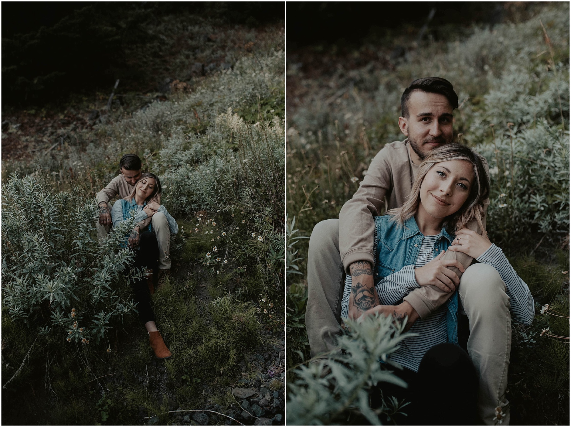 Adventure-Session, engagement-photos, Hurricane-Ridge, Olympic-National-Park- seattle-wedding-photographer, Hurricane-Ridge-Photos, Olympic-National-Forest, engagement-inspo, Washington-Engagement-Session, Mountain-Engagement, Adventure-Engagement, Hurricane-Ridge-Engagement, Tatted-Couple, Tatted-Lovers,