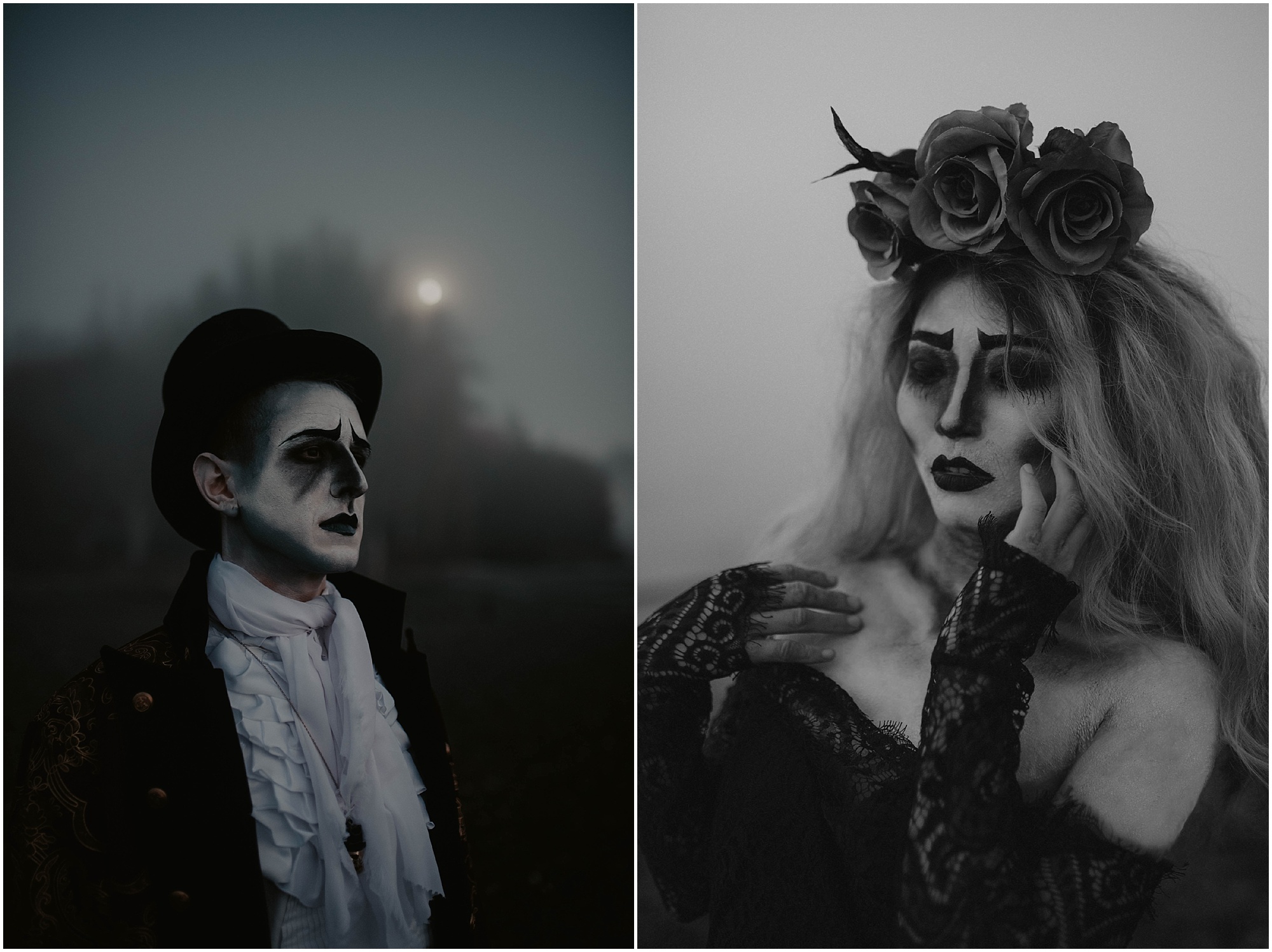 Happy-Halloween, Corpse, Corpse-Bride-Groom, Bride-and-Groom, Face-Paint, Halloween-Photos, Halloween-Lovers, Halloween-photoshoot, Styled-Shoot, Creative-Shoot, Face-Makeup, Dead-Couple, Corpse-Bride, Corpse-Couple, Seattle-Photographer, 