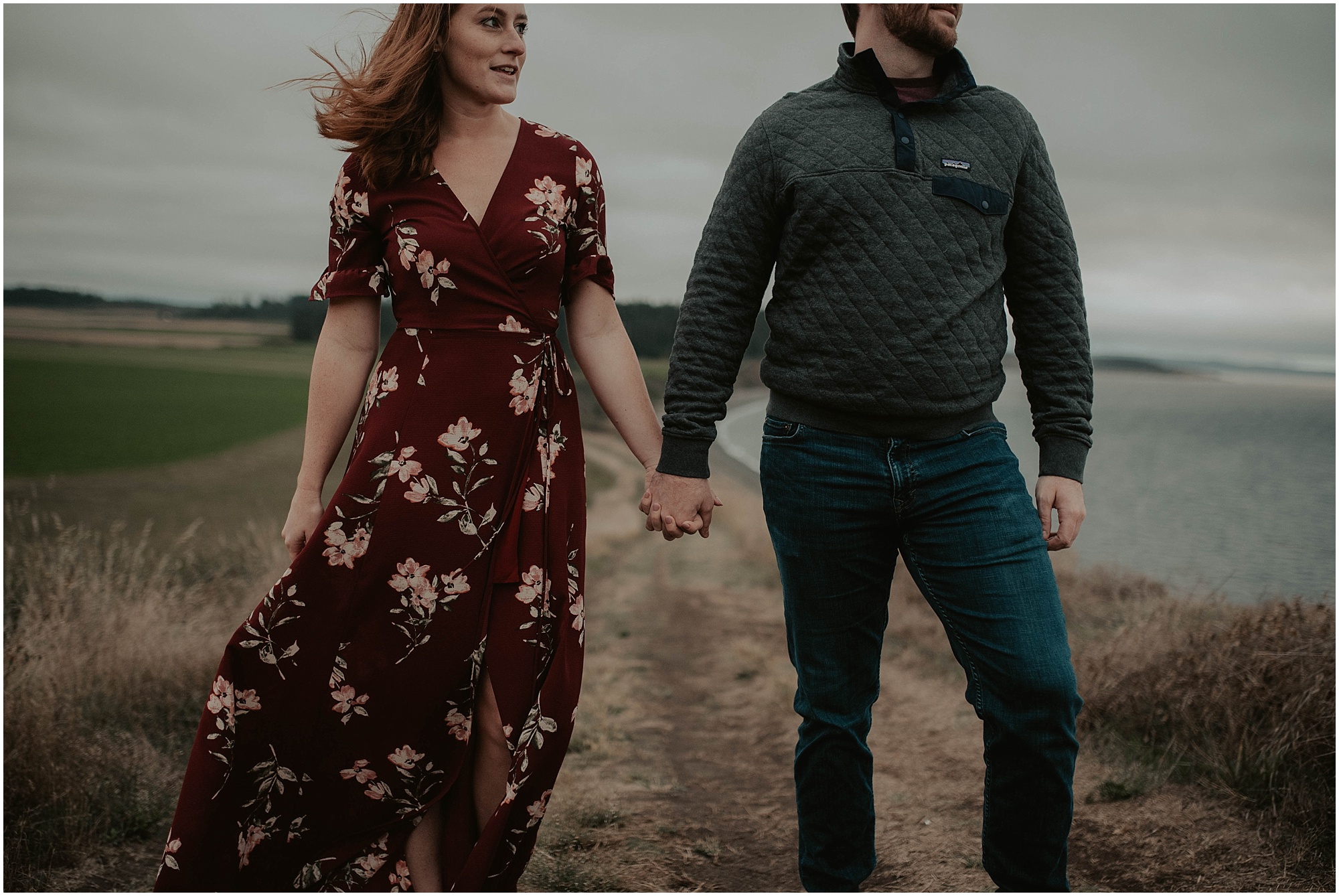 Adventure-Session, engagement-photos, Deception-Pass, Whidbey-Island, Seattle-wedding-photographer, Fort-Casey-Photos, Deception-Pass-Photos, Engagement-Session, Washington-Engagement-Session, Mountain-Engagement, Adventure-Engagement, Ebey's-Landing-Engagement, Red-Head,