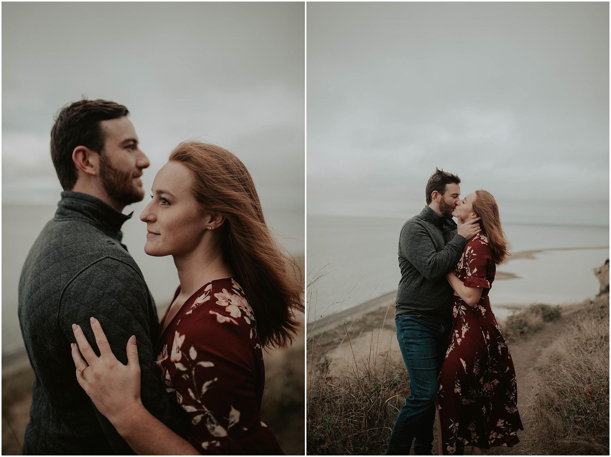 Adventure-Session, engagement-photos, Deception-Pass, Whidbey-Island, Seattle-wedding-photographer, Fort-Casey-Photos, Deception-Pass-Photos, Engagement-Session, Washington-Engagement-Session, Mountain-Engagement, Adventure-Engagement, Ebey's-Landing-Engagement, Red-Head,