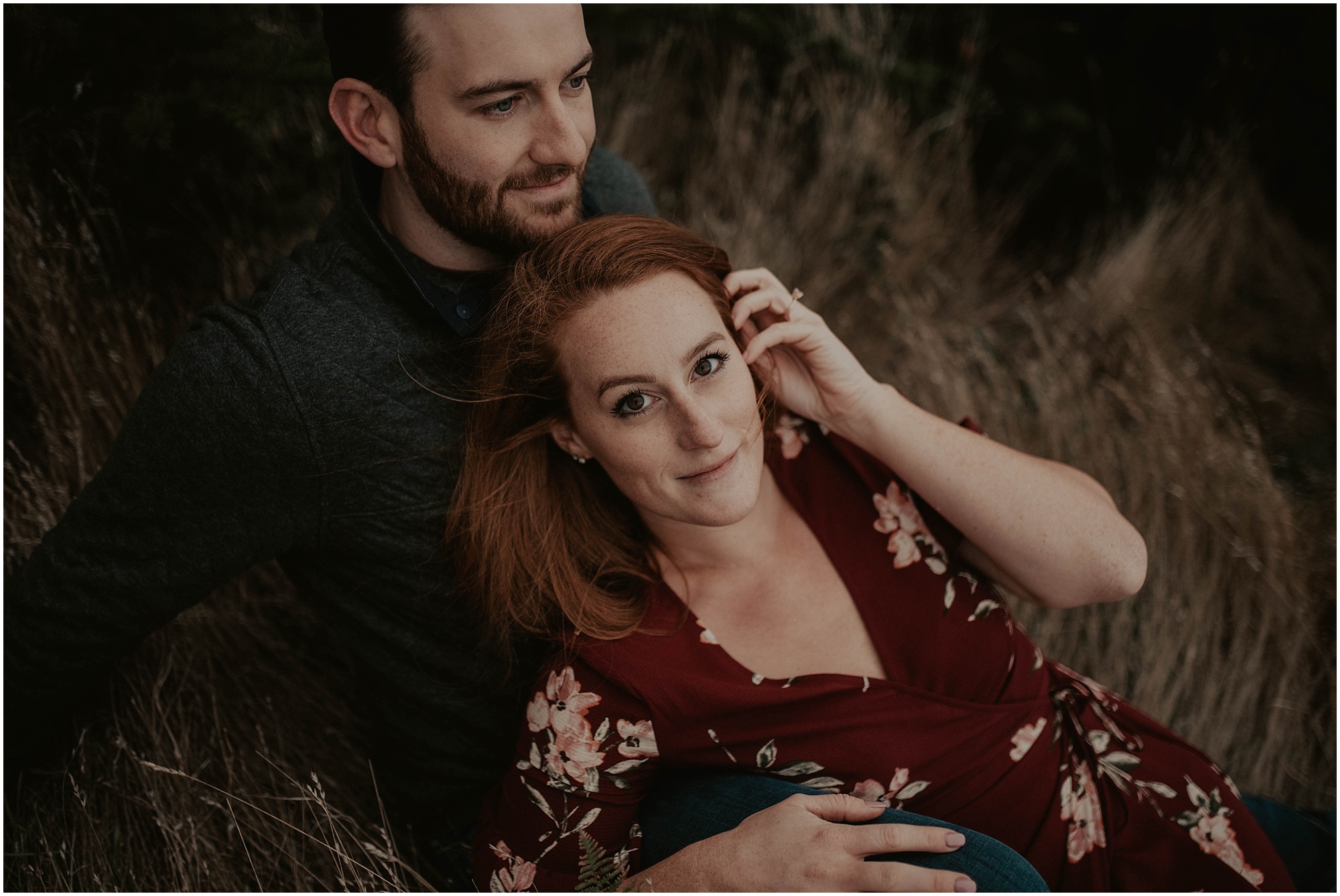 Adventure-Session, engagement-photos, Deception-Pass, Whidbey-Island, Seattle-wedding-photographer, Fort-Casey-Photos, Deception-Pass-Photos, Engagement-Session, Washington-Engagement-Session, Mountain-Engagement, Adventure-Engagement, Ebey's-Landing-Engagement, Red-Head,