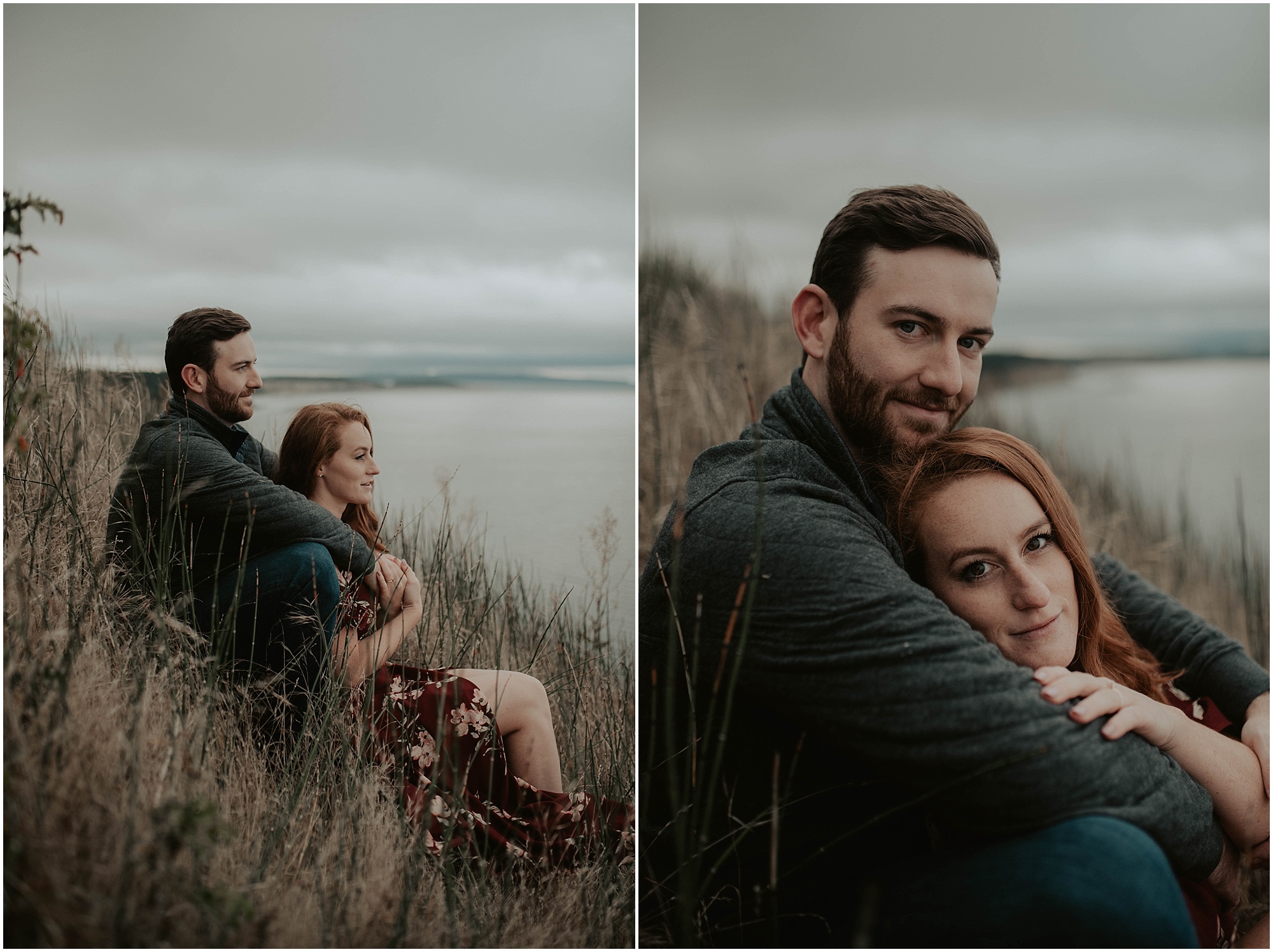 Adventure-Session, engagement-photos, Deception-Pass, Whidbey-Island, Seattle-wedding-photographer, Fort-Casey-Photos, Deception-Pass-Photos, Engagement-Session, Washington-Engagement-Session, Mountain-Engagement, Adventure-Engagement, Ebey's-Landing-Engagement, Red-Head,
