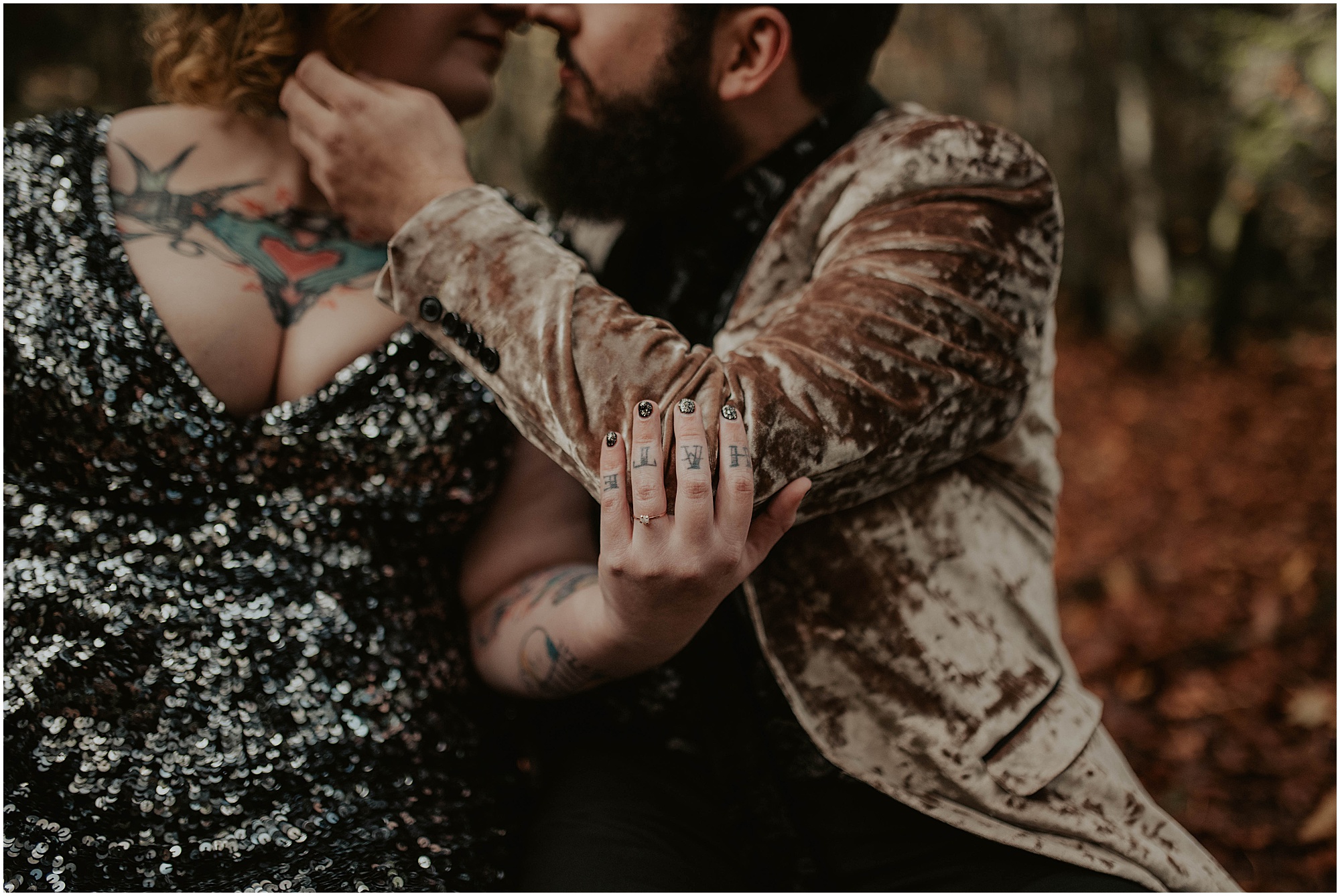 Styled-shoot, Styled-wedding, Point-Defiance-Park, Engaged, Engagement-photos, Styled-Engagement-Session, Engagement-Photographer, Seattle-Wedding-Photographer, Smoke-bomb-photos, Seattle-Intimate-Wedding, Seattle-Wedding, smoke-bomb, Wedding-Photos, Seattle-Wedding-Photos, Rock-and-stone-weddings, outdoor-seattle-Wedding, Forest-Wedding, Tatted-Couple, Sequin-Dress,