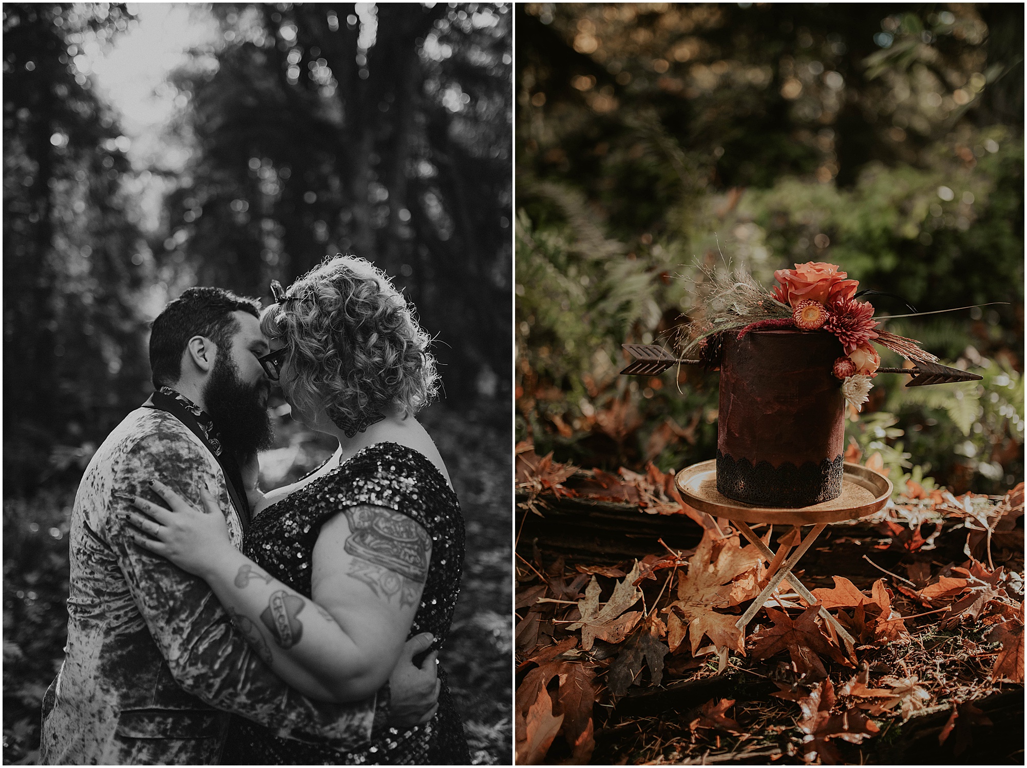 Styled-shoot, Styled-wedding, Point-Defiance-Park, Engaged, Engagement-photos, Styled-Engagement-Session, Engagement-Photographer, Seattle-Wedding-Photographer, Smoke-bomb-photos, Seattle-Intimate-Wedding, Seattle-Wedding, smoke-bomb, Wedding-Photos, Seattle-Wedding-Photos, Rock-and-stone-weddings, outdoor-seattle-Wedding, Forest-Wedding, Tatted-Couple, Sequin-Dress,