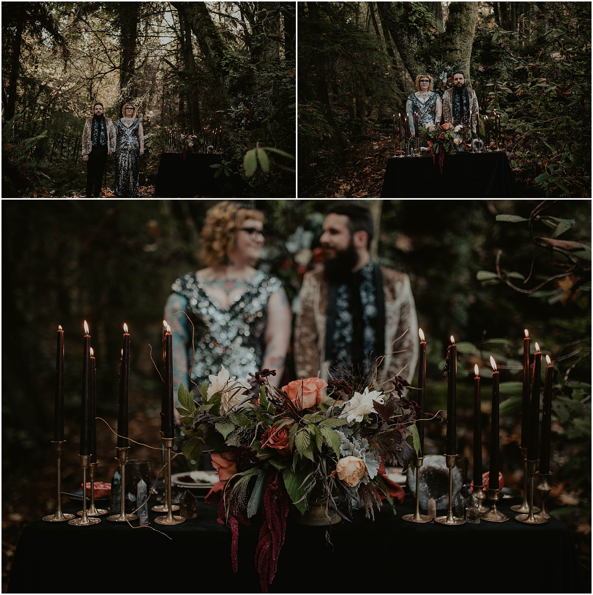 Styled-shoot, Styled-wedding, Point-Defiance-Park, Engaged, Engagement-photos, Styled-Engagement-Session, Engagement-Photographer, Seattle-Wedding-Photographer, Smoke-bomb-photos, Seattle-Intimate-Wedding, Seattle-Wedding, smoke-bomb, Wedding-Photos, Seattle-Wedding-Photos, Rock-and-stone-weddings, outdoor-seattle-Wedding, Forest-Wedding, Tatted-Couple, Sequin-Dress,