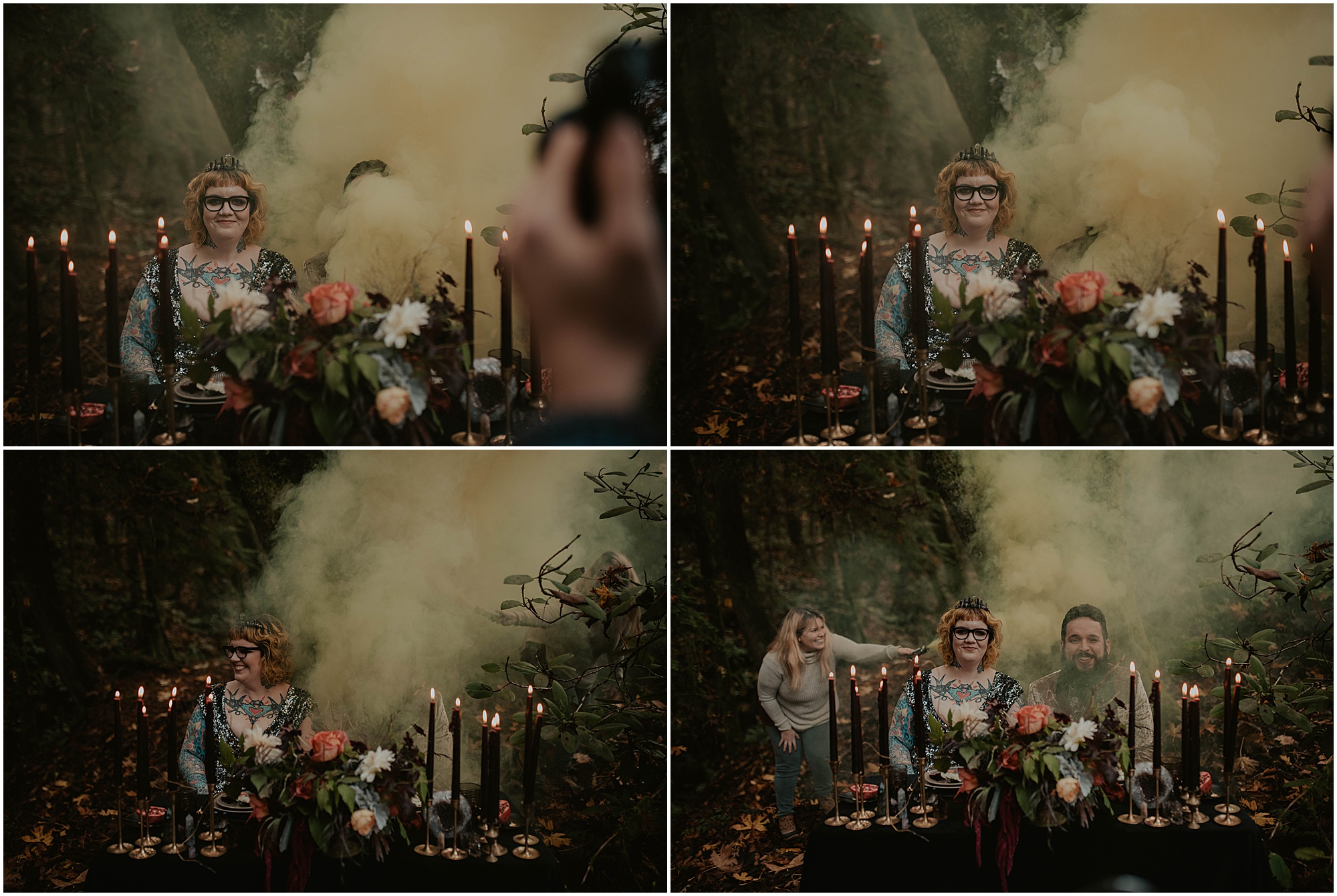 Styled-shoot, Styled-wedding, Point-Defiance-Park, Engaged, Engagement-photos, Styled-Engagement-Session, Engagement-Photographer, Seattle-Wedding-Photographer, Smoke-bomb-photos, Seattle-Intimate-Wedding, Seattle-Wedding, smoke-bomb, Wedding-Photos, Seattle-Wedding-Photos, Rock-and-stone-weddings, outdoor-seattle-Wedding, Forest-Wedding, Tatted-Couple, Sequin-Dress,