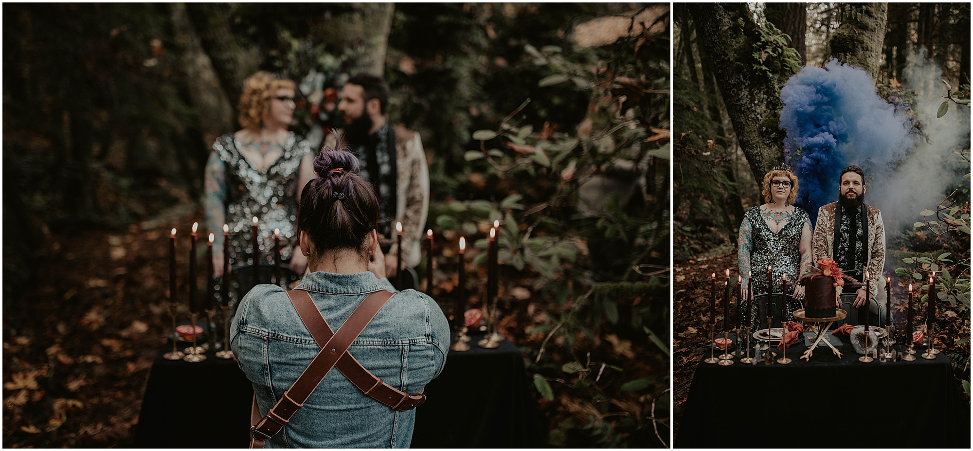 Styled-shoot, Styled-wedding, Point-Defiance-Park, Engaged, Engagement-photos, Styled-Engagement-Session, Engagement-Photographer, Seattle-Wedding-Photographer, Smoke-bomb-photos, Seattle-Intimate-Wedding, Seattle-Wedding, smoke-bomb, Wedding-Photos, Seattle-Wedding-Photos, Rock-and-stone-weddings, outdoor-seattle-Wedding, Forest-Wedding, Tatted-Couple, Sequin-Dress,