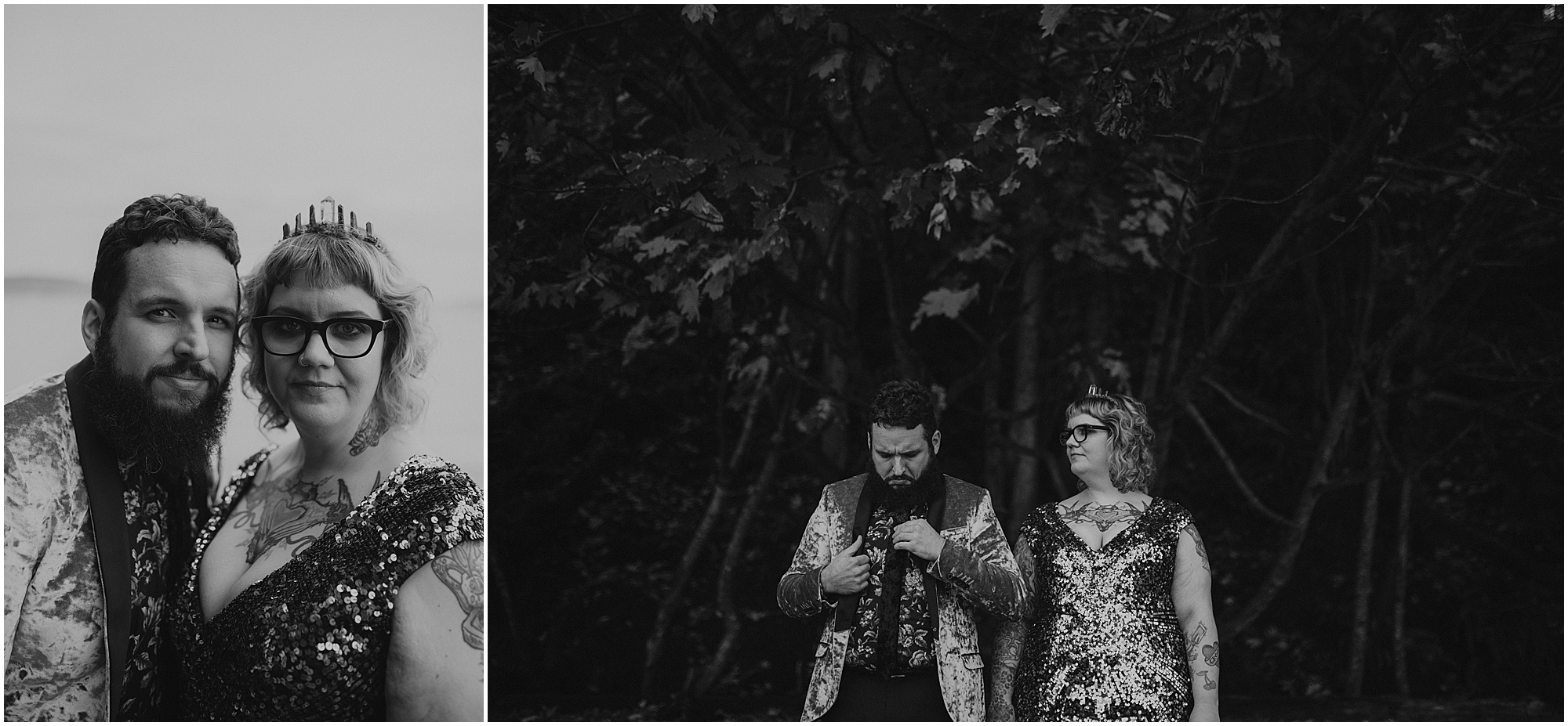 Styled-shoot, Styled-wedding, Point-Defiance-Park, Engaged, Engagement-photos, Styled-Engagement-Session, Engagement-Photographer, Seattle-Wedding-Photographer, Smoke-bomb-photos, Seattle-Intimate-Wedding, Seattle-Wedding, smoke-bomb, Wedding-Photos, Seattle-Wedding-Photos, Rock-and-stone-weddings, outdoor-seattle-Wedding, Forest-Wedding, Tatted-Couple, Sequin-Dress,