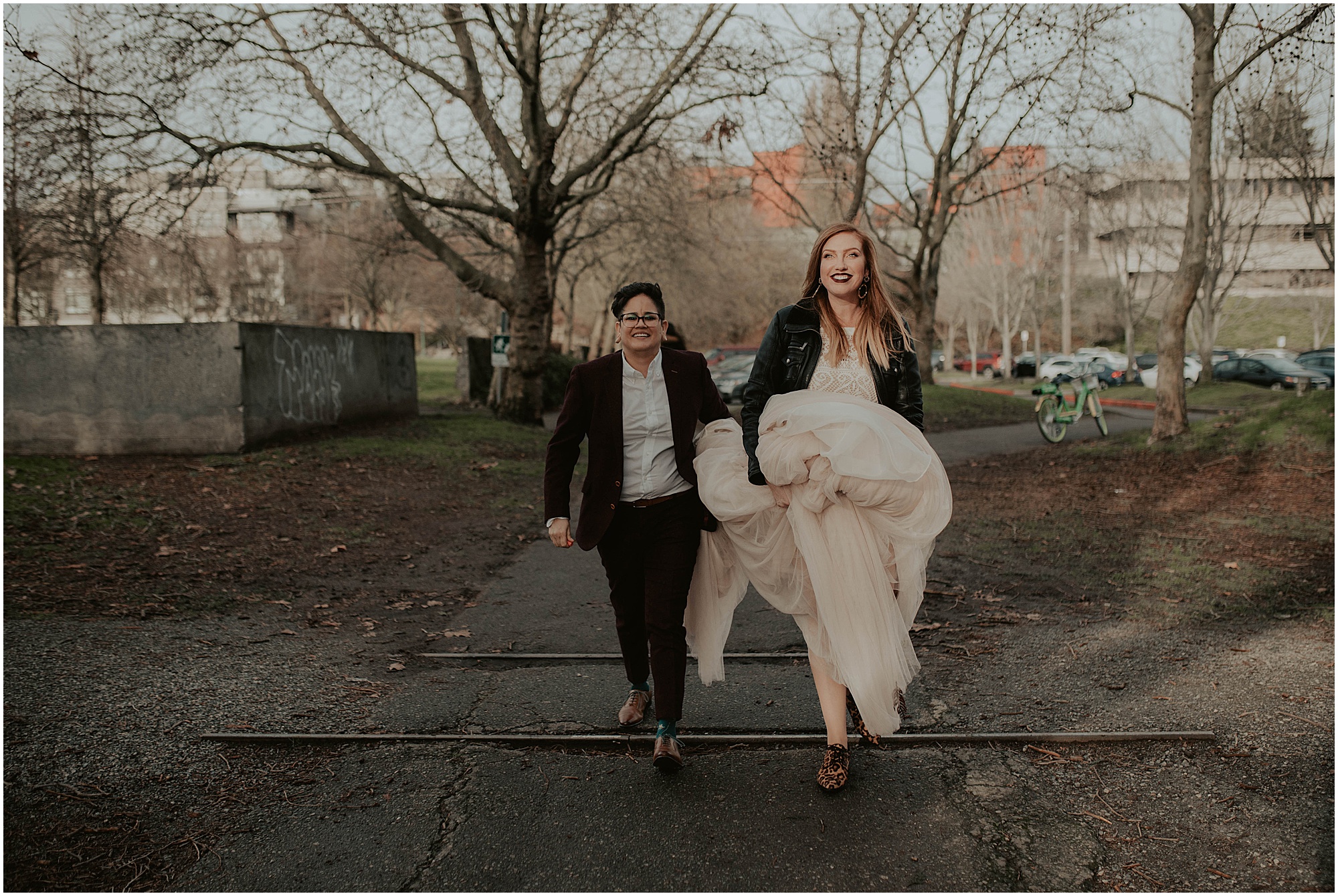 Seattle-Wedding, Seattle-Wedding-Photos, Seattle-Wedding-Photographer, Downtown-Seattle-Wedding, Gas-Works-Park, Copal, Copal-Seattle, Good-Bar-Seattle, Good-Bar, Gas-Works-Park-Wedding-Photos, Washington-Wedding, Bride-Bride, LGBTQ-Wedding-Photographer, Bride-And-Bride, Gay-Wedding, RV-Weddings, Downtown Seattle, Washington-Wedding-Photographer, Brides, Brides-To-Be, Pink-Wedding-Dress, 