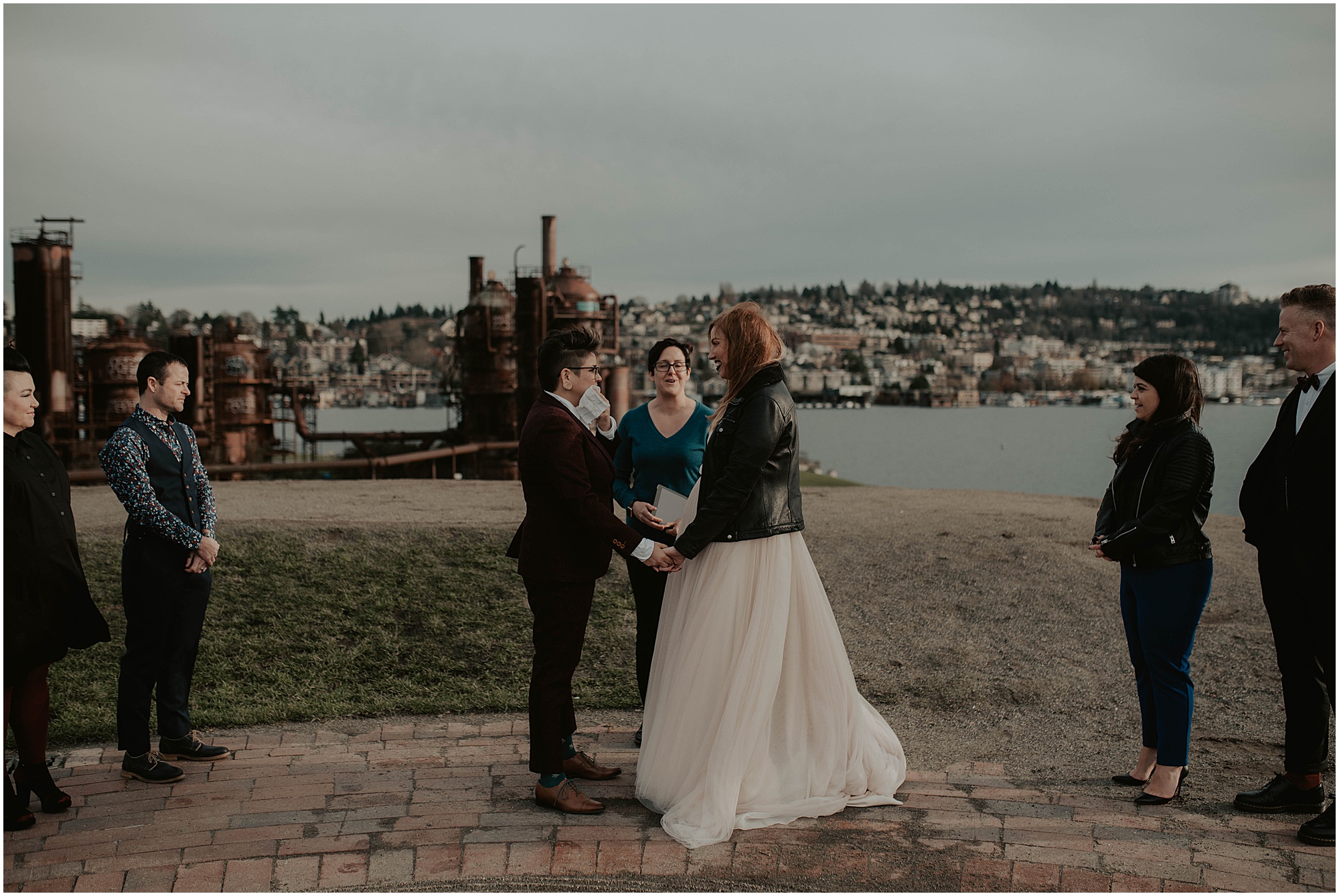 Seattle-Wedding, Seattle-Wedding-Photos, Seattle-Wedding-Photographer, Downtown-Seattle-Wedding, Gas-Works-Park, Copal, Copal-Seattle, Good-Bar-Seattle, Good-Bar, Gas-Works-Park-Wedding-Photos, Washington-Wedding, Bride-Bride, LGBTQ-Wedding-Photographer, Bride-And-Bride, Gay-Wedding, RV-Weddings, Downtown Seattle, Washington-Wedding-Photographer, Brides, Brides-To-Be, Pink-Wedding-Dress, 