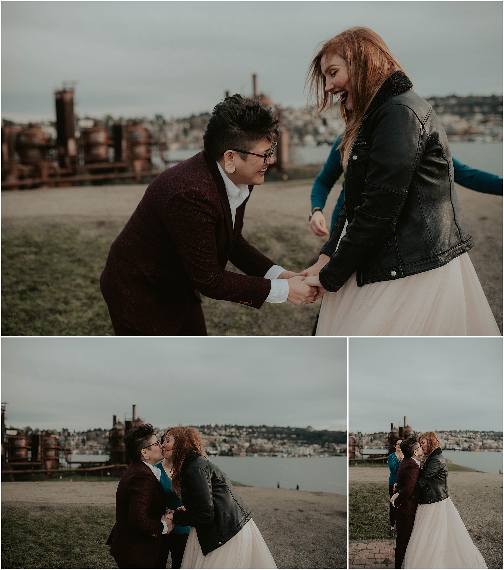 Seattle-Wedding, Seattle-Wedding-Photos, Seattle-Wedding-Photographer, Downtown-Seattle-Wedding, Gas-Works-Park, Copal, Copal-Seattle, Good-Bar-Seattle, Good-Bar, Gas-Works-Park-Wedding-Photos, Washington-Wedding, Bride-Bride, LGBTQ-Wedding-Photographer, Bride-And-Bride, Gay-Wedding, RV-Weddings, Downtown Seattle, Washington-Wedding-Photographer, Brides, Brides-To-Be, Pink-Wedding-Dress, 