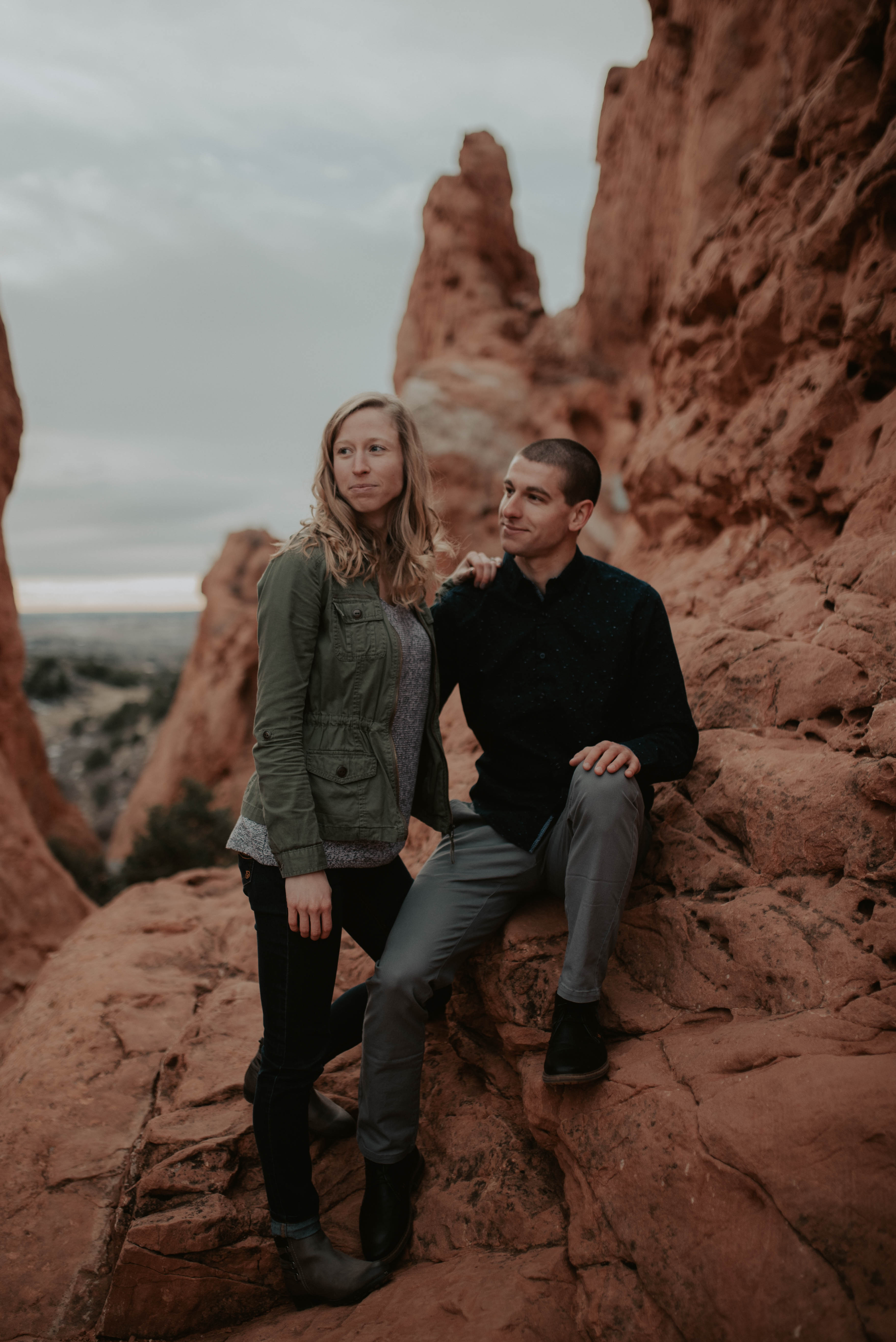 Taylor & Jared’s Garden of The Gods Engagement Session