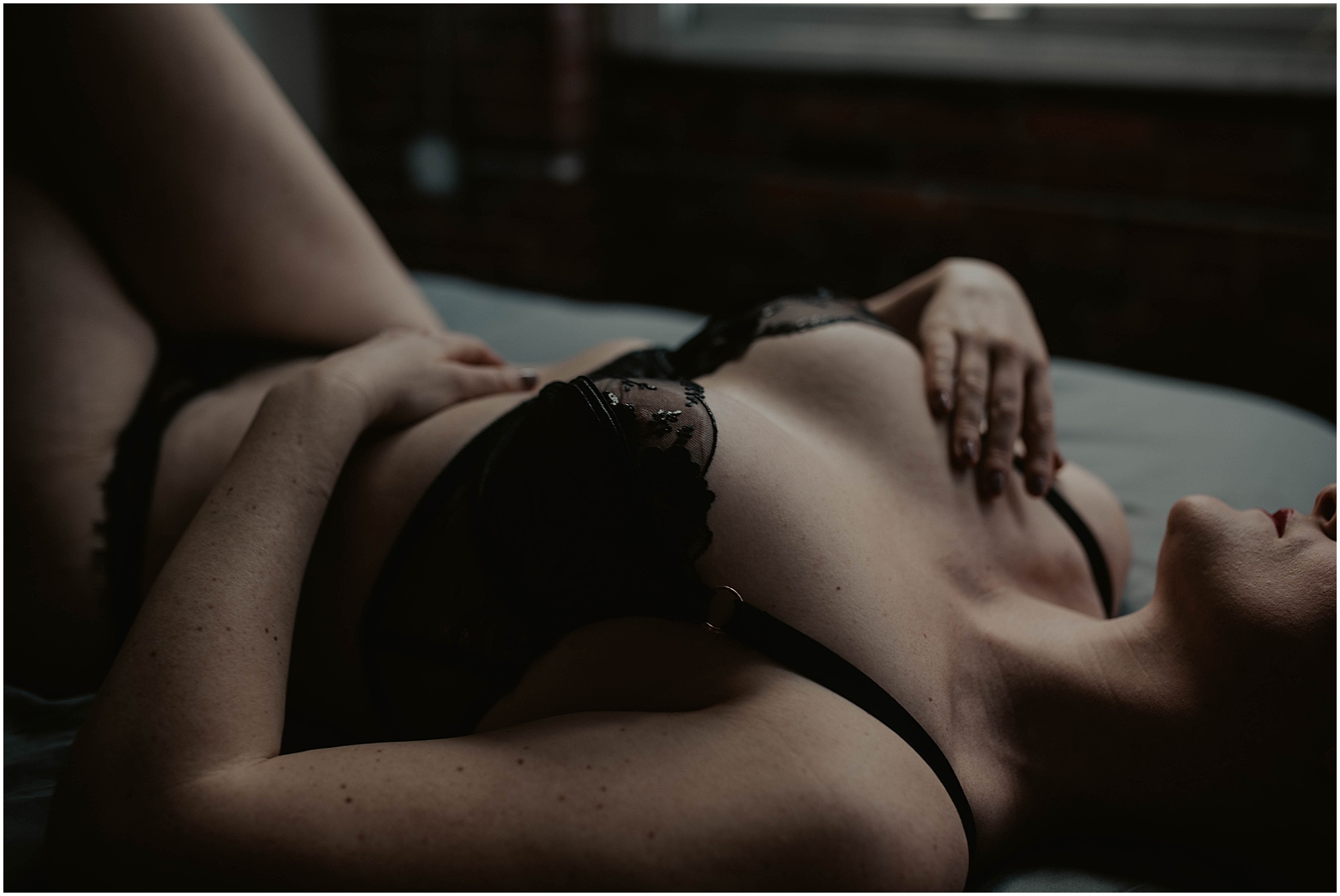 black lace bra