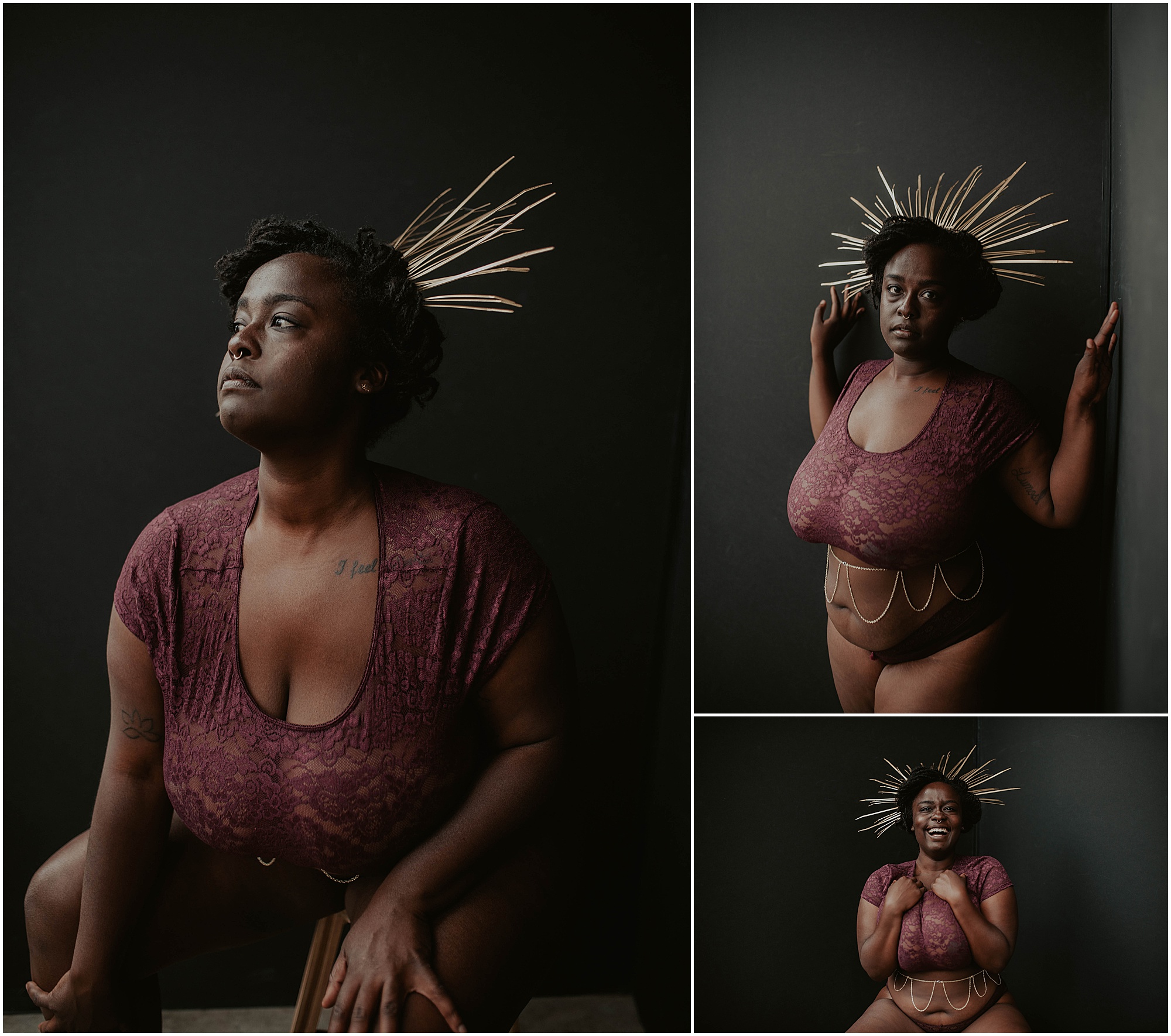 Sun-Godess, Moon-Goddess, Tarot-Boudoir, seattle, seattle-boudoir, seattle-boudoir-photographer, boudoir-photos, Boobs-boudoir, boudoir-photography, boudoir-inspiration, female-empowerment, body-positive-project, impossible-boudoir-project, Empowered, boudoir-project, body-love-boudoir, Tattoos, African-Queen,