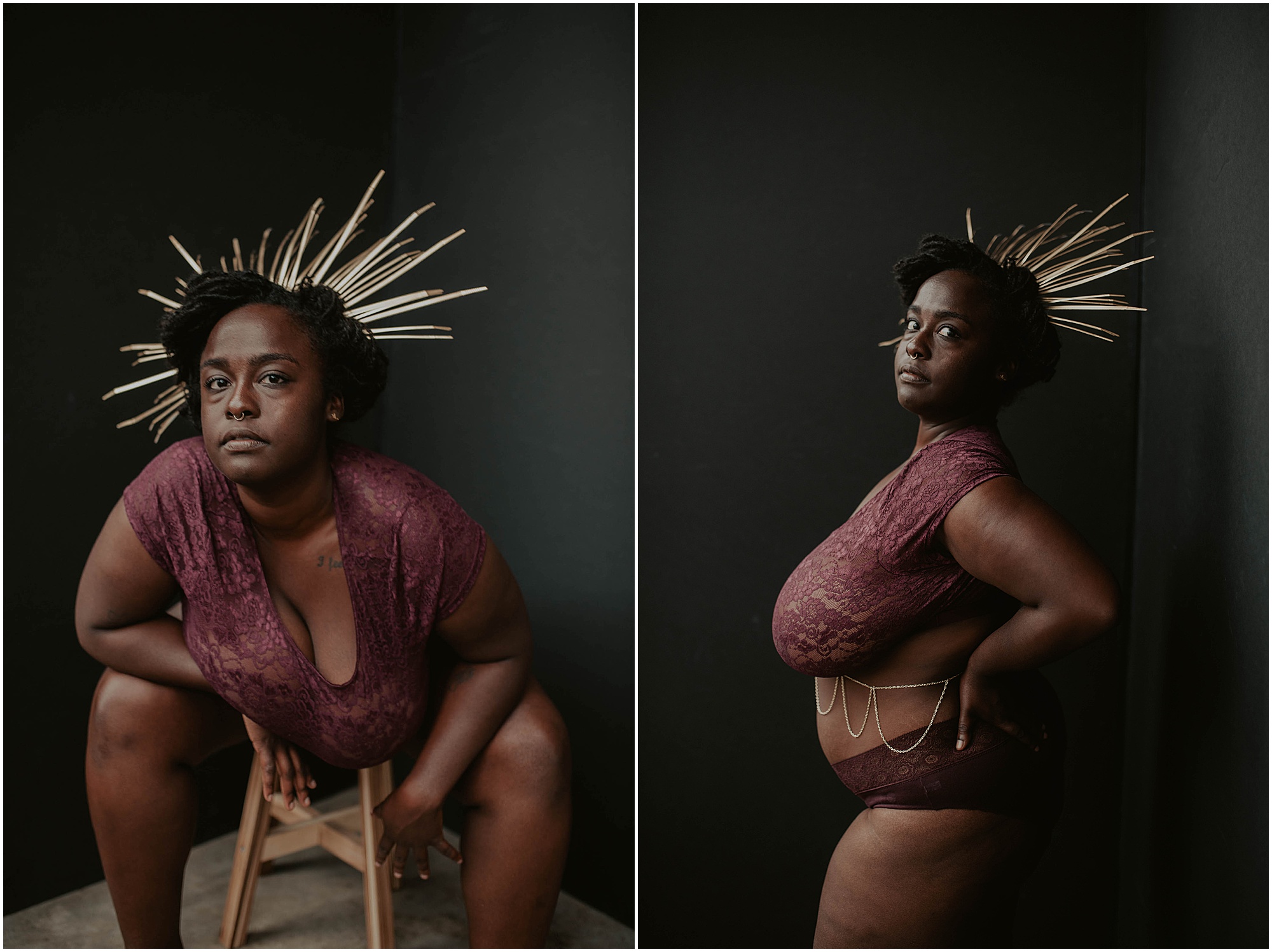 Sun-Godess, Moon-Goddess, Tarot-Boudoir, seattle, seattle-boudoir, seattle-boudoir-photographer, boudoir-photos, Boobs-boudoir, boudoir-photography, boudoir-inspiration, female-empowerment, body-positive-project, impossible-boudoir-project, Empowered, boudoir-project, body-love-boudoir, Tattoos, African-Queen,