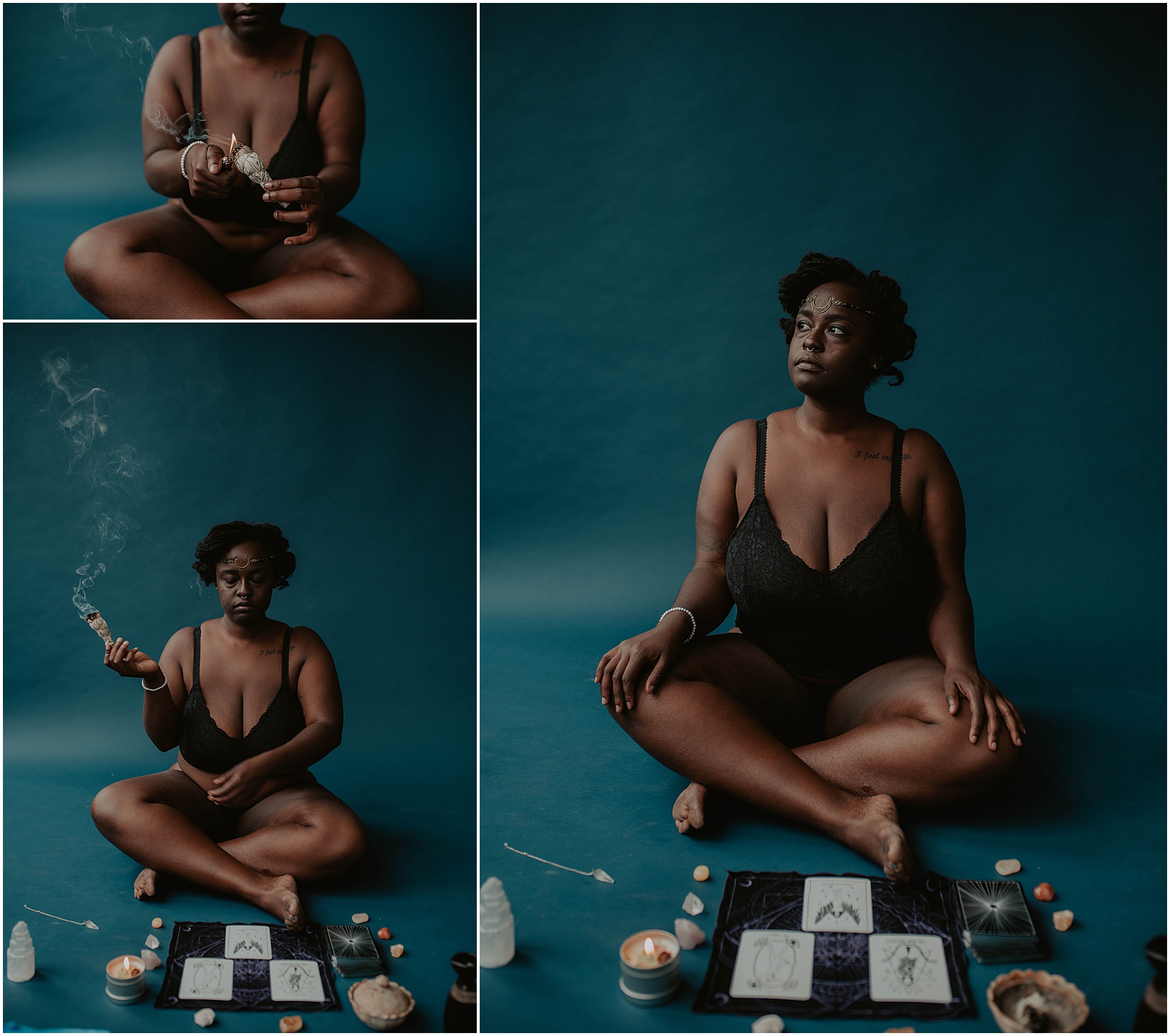 Sun-Godess, Moon-Goddess, Tarot-Boudoir, seattle, seattle-boudoir, seattle-boudoir-photographer, boudoir-photos, Boobs-boudoir, boudoir-photography, boudoir-inspiration, female-empowerment, body-positive-project, impossible-boudoir-project, Empowered, boudoir-project, body-love-boudoir, Tattoos, African-Queen,