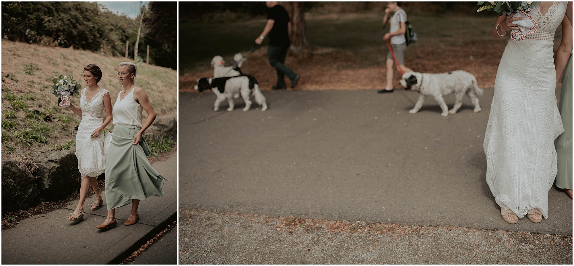 bride at lincoln park west seattle