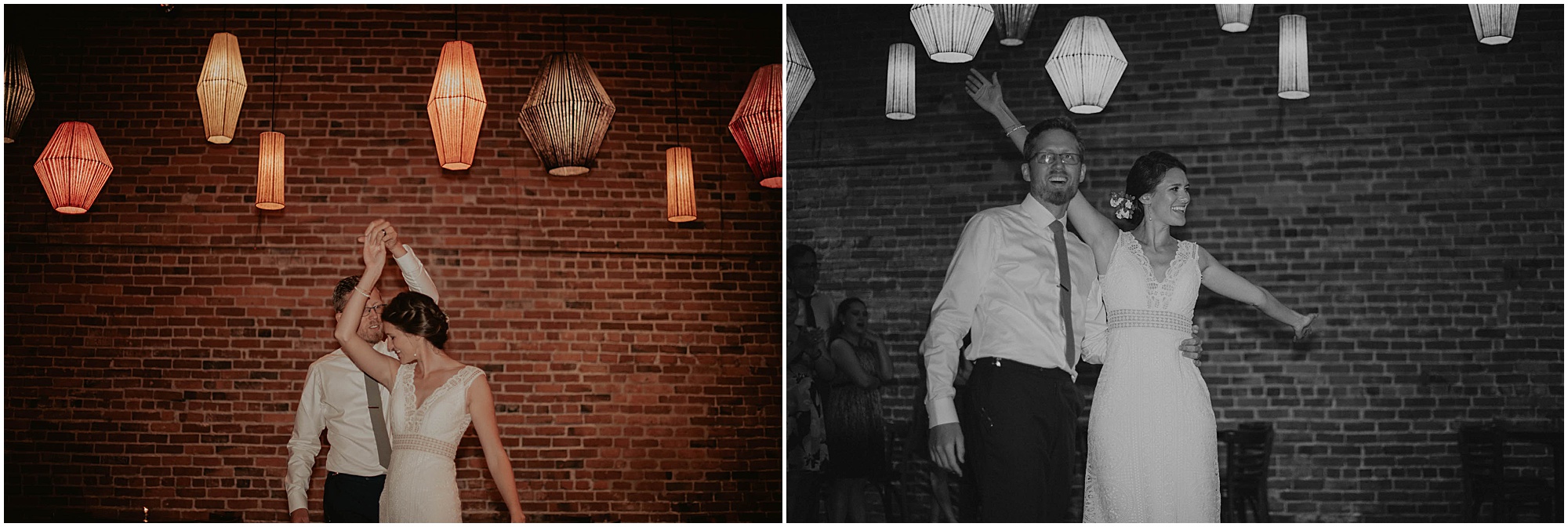 couple dancing on wedding day