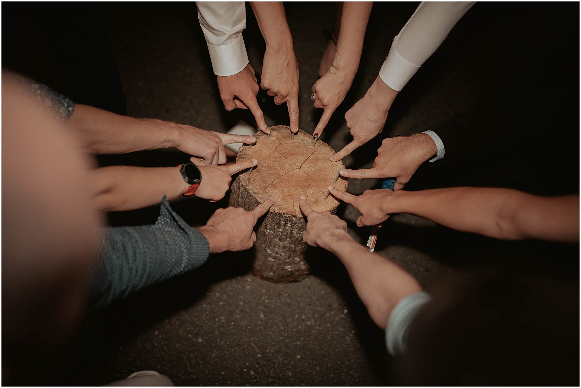 Hammerschlagen game at wedding