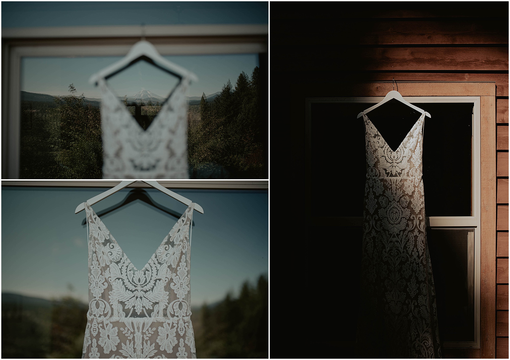 white salmon wa air bnb, wedding dress