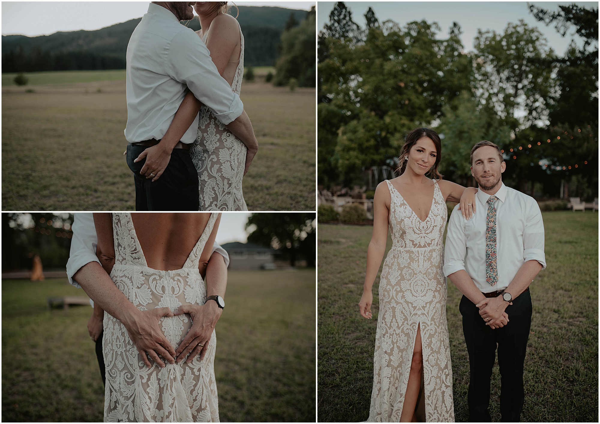 bride and groom wedding day portraits, 