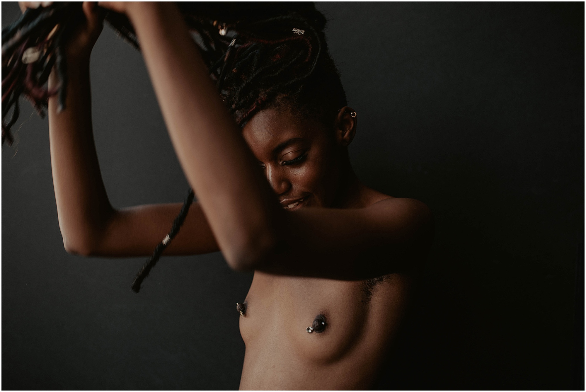 nude boudoir photos in seattle studio