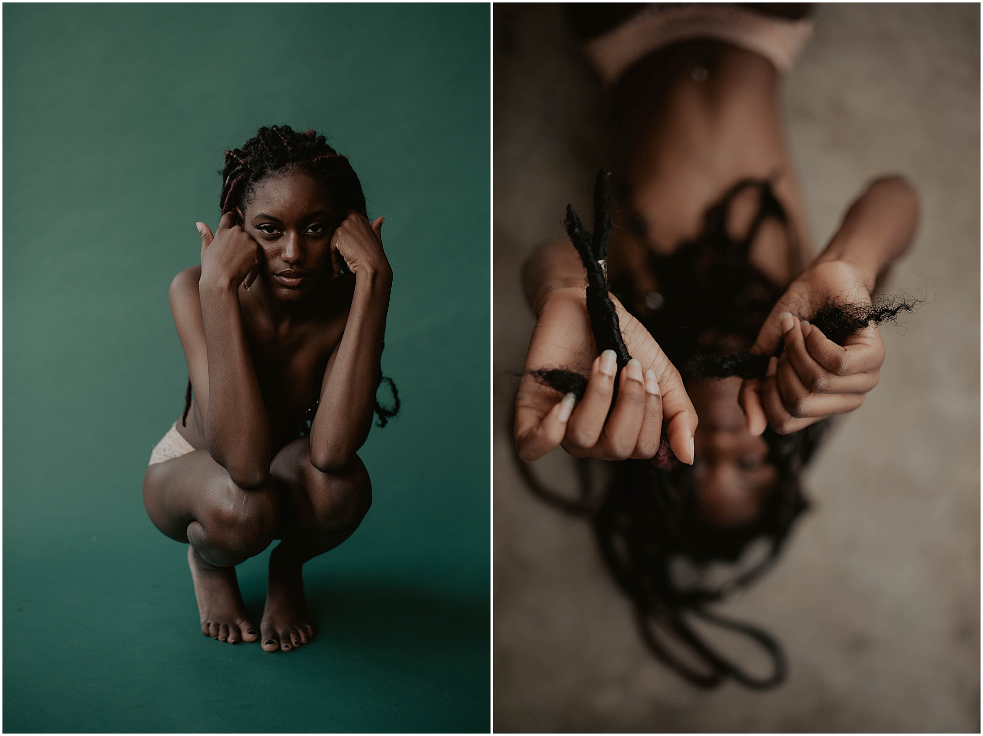 creative boudoir posing