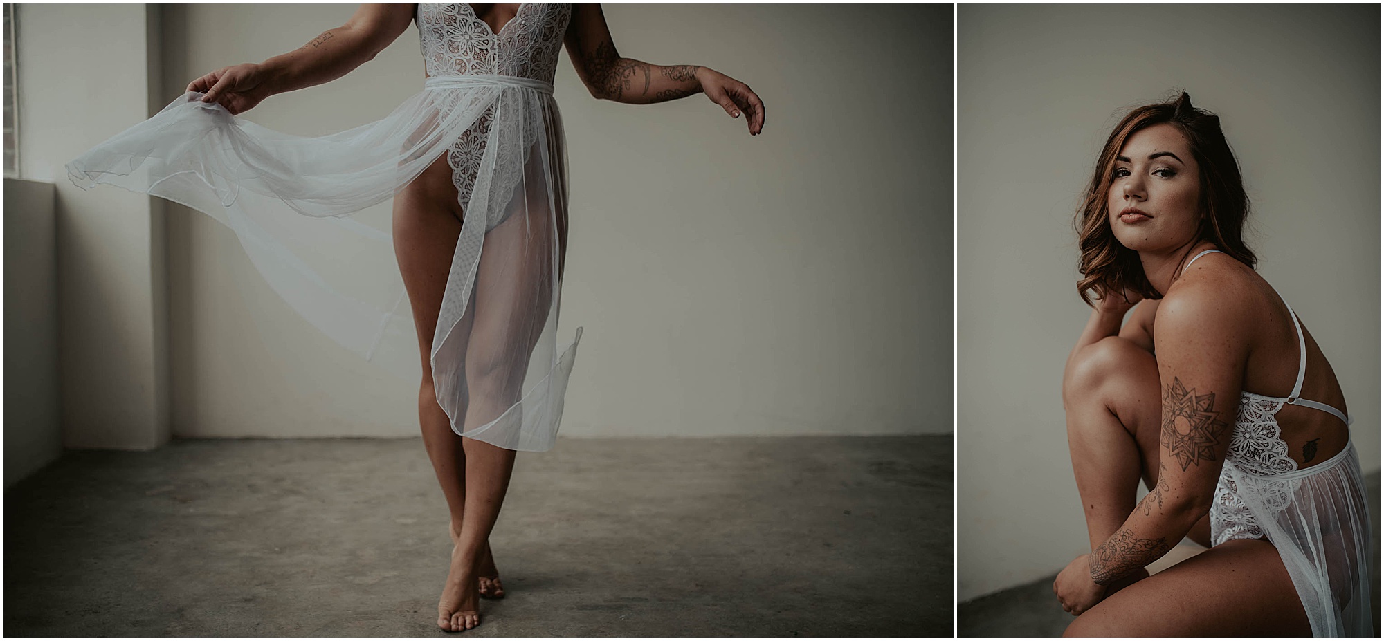white flowy skirt, seattle boudoir session, 