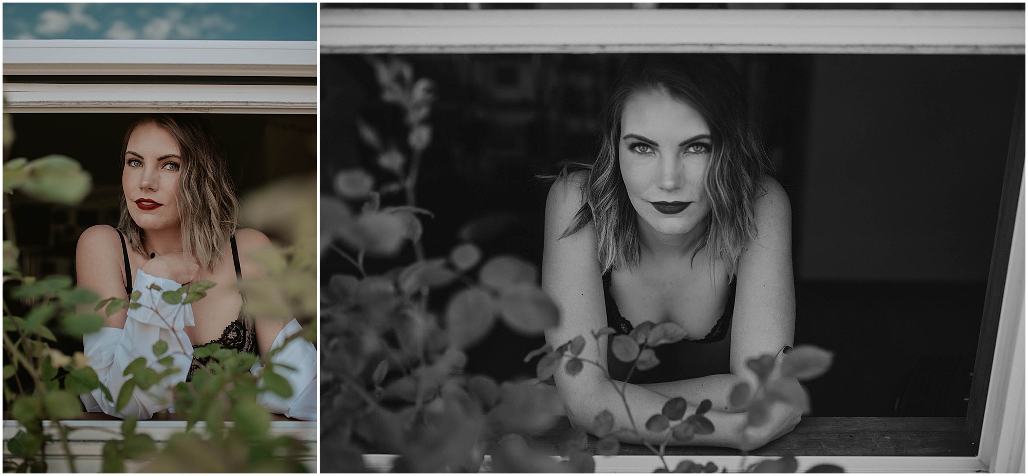 window boudoir session, quarantine, 