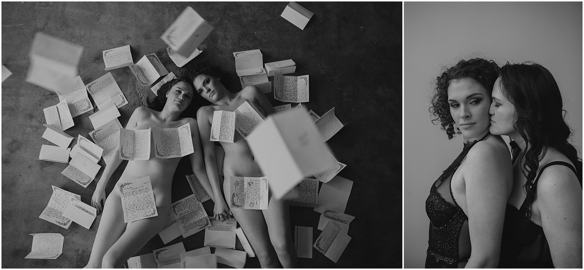 couple laying out in letters on the ground