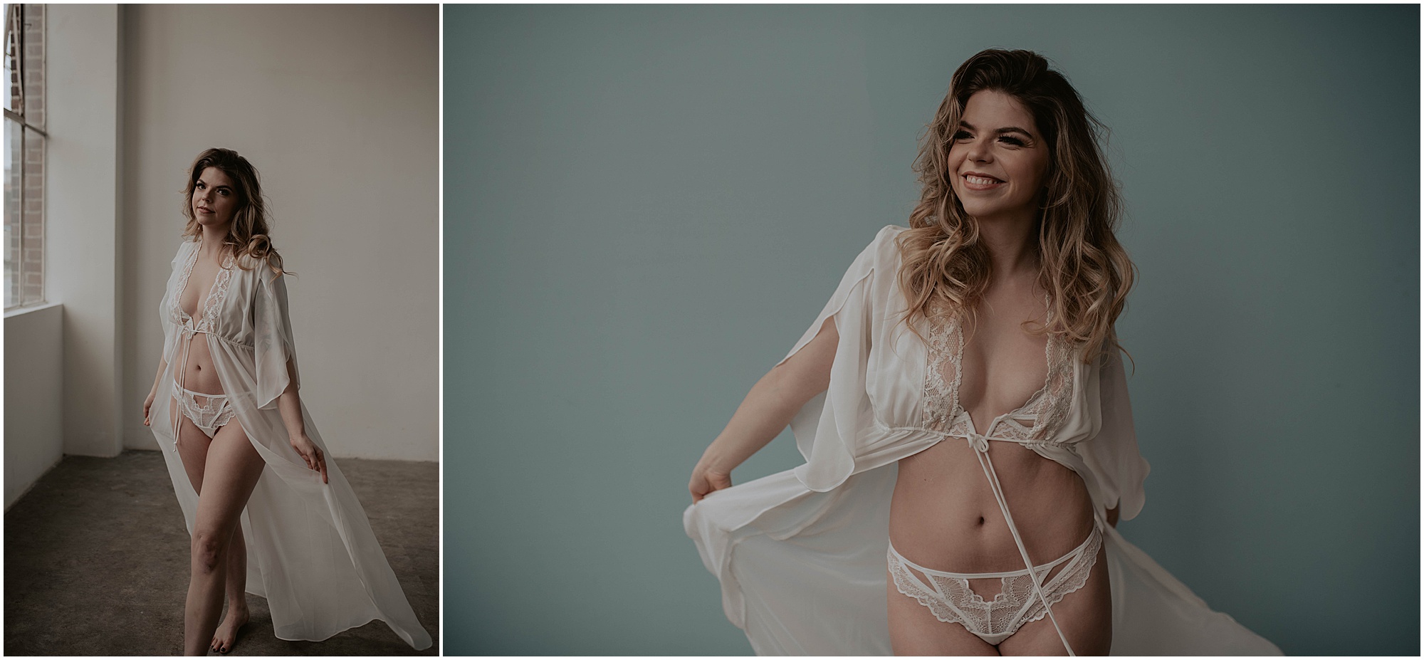 white lace boudoir underwear set