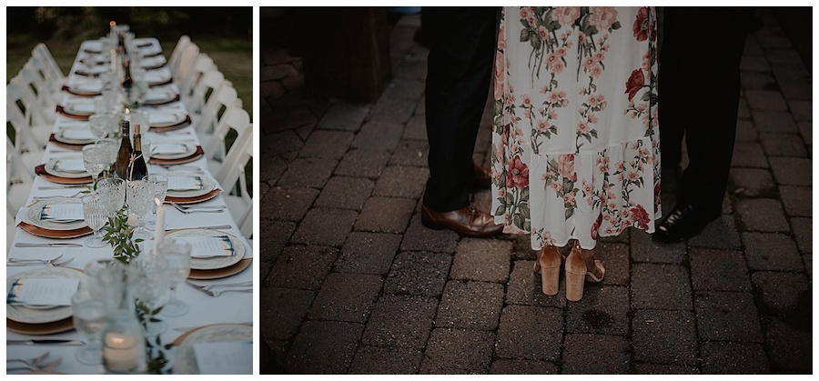 long wedding reception table