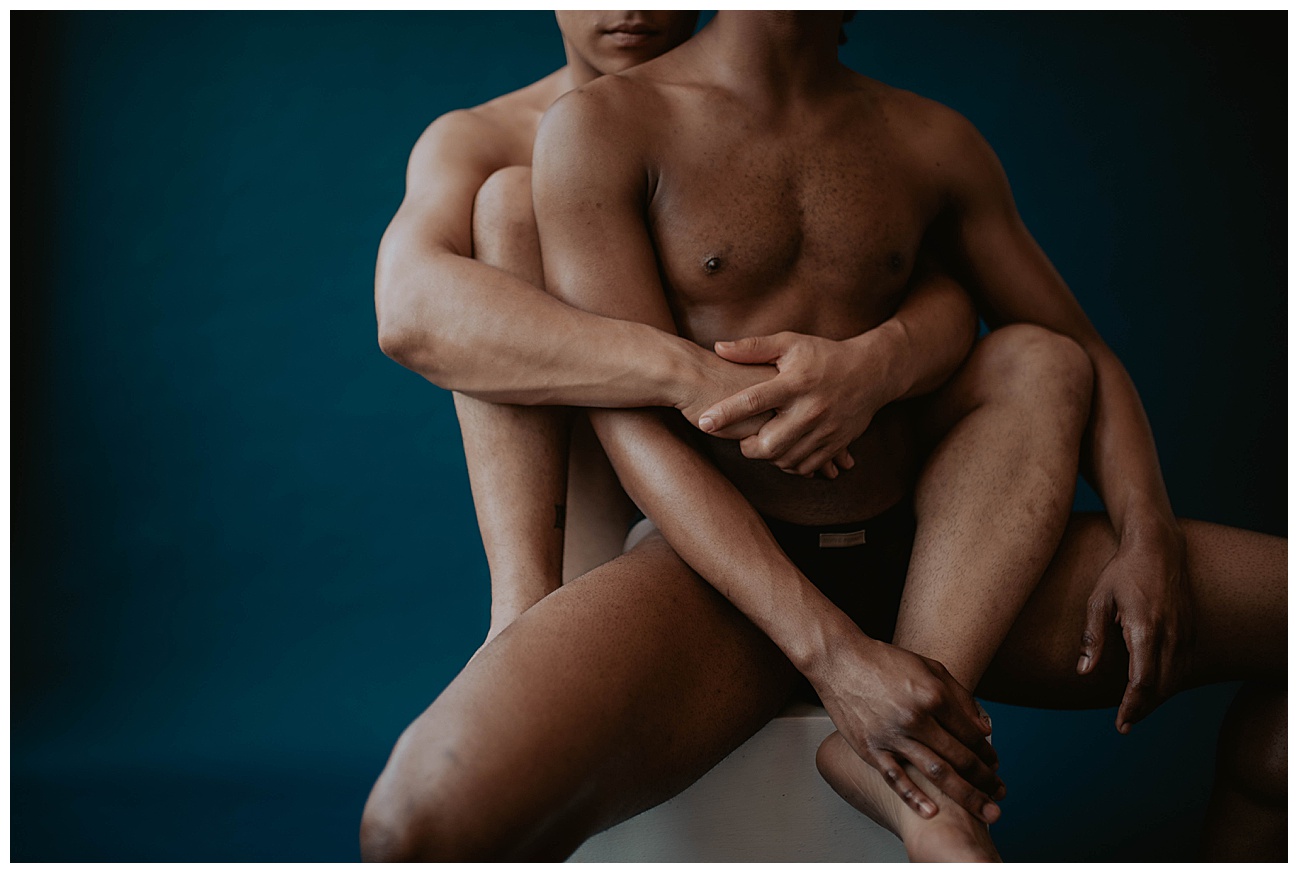 black love boudoir session