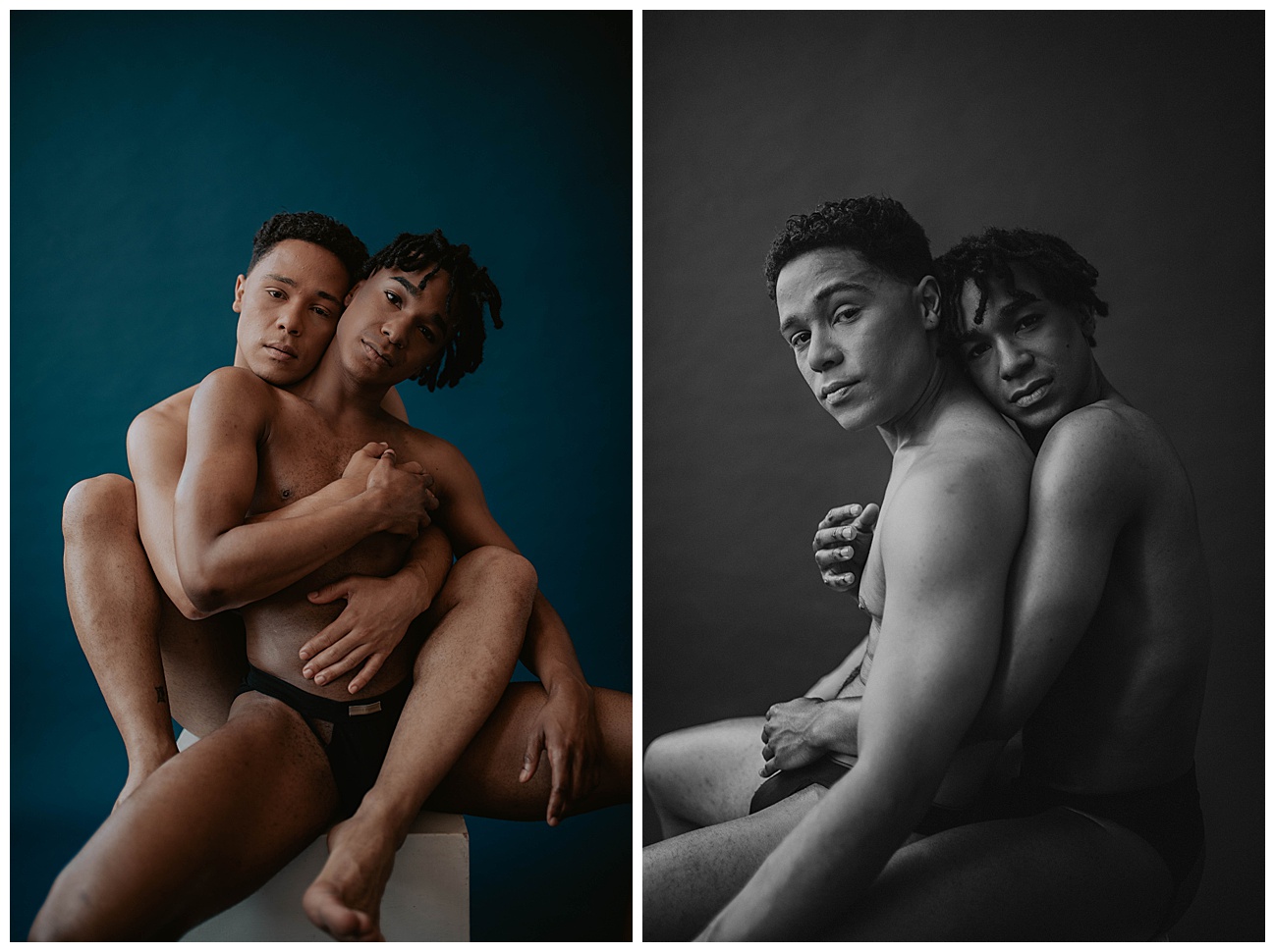 two men in love in seattle studio