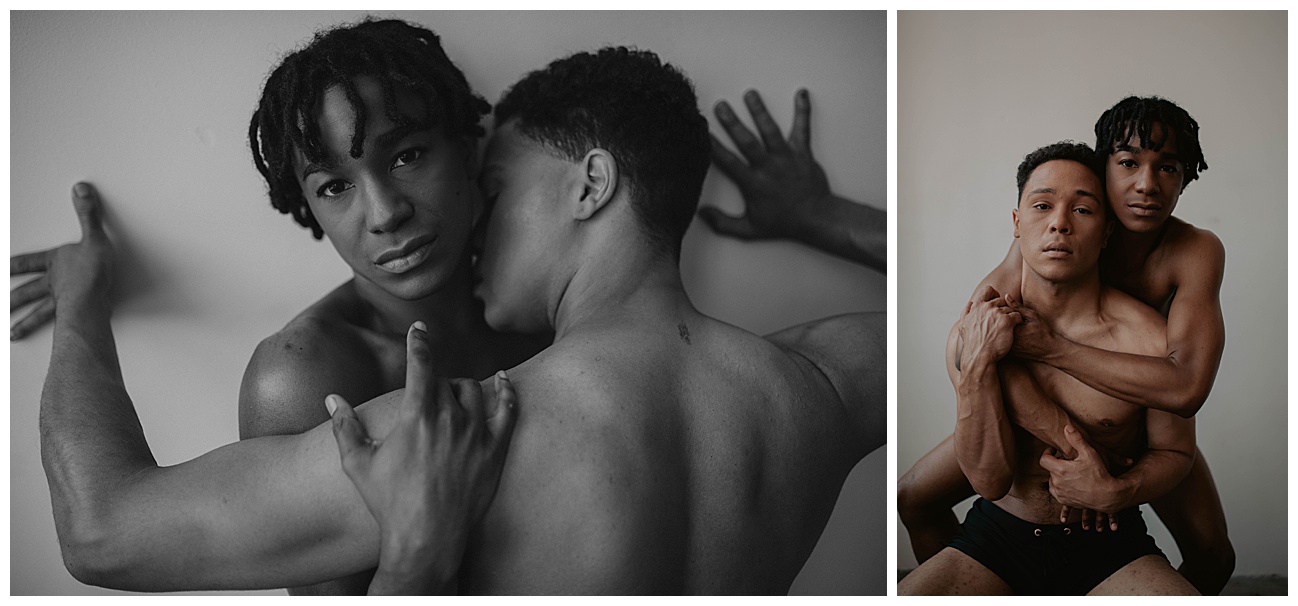 couple together in studio