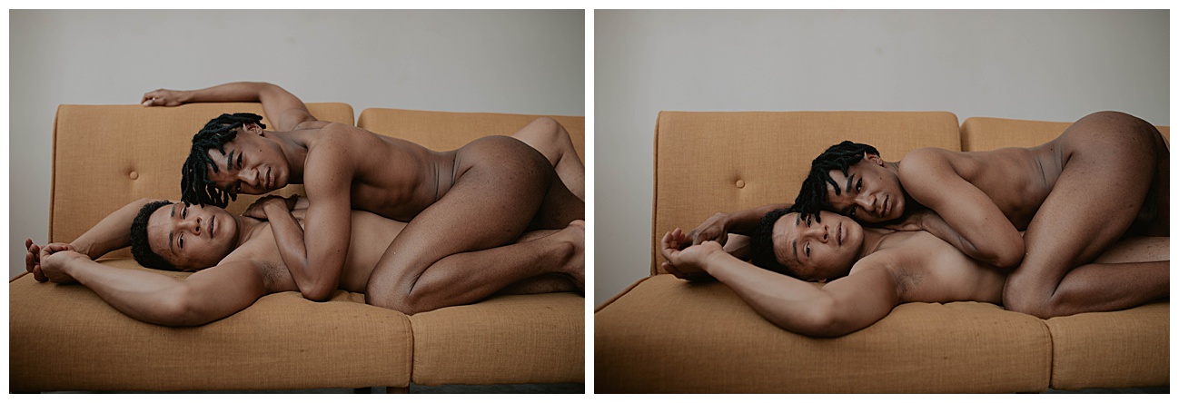 naked couple boudoir posing