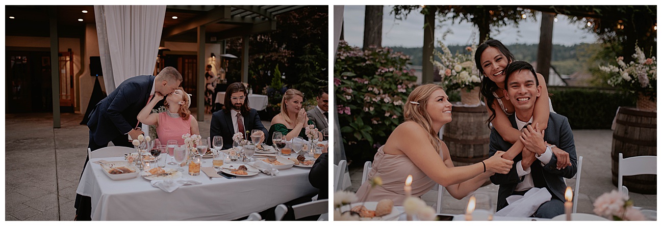 wedding reception moments at manor house wedding venue