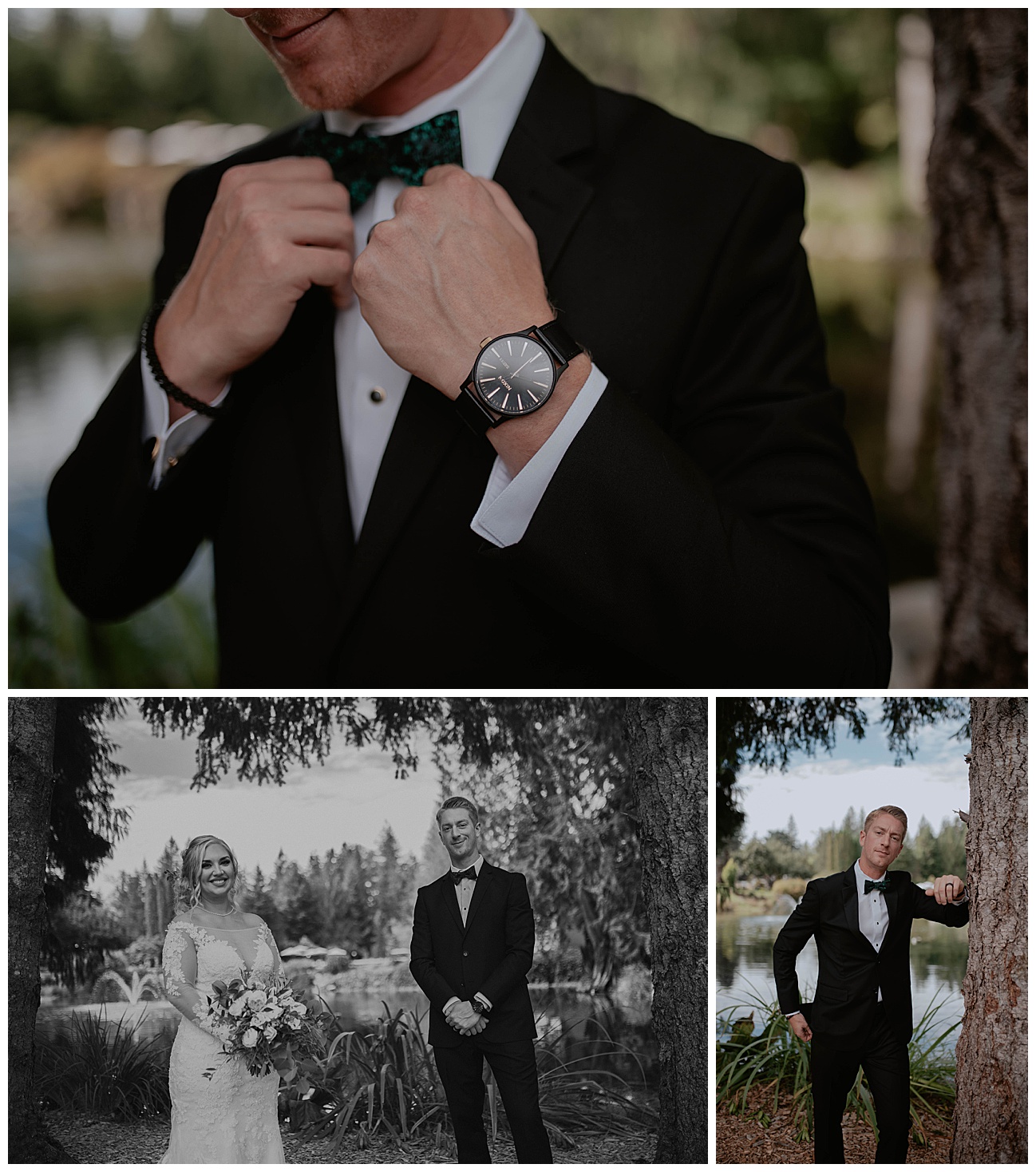 groom detail photos on wedding day