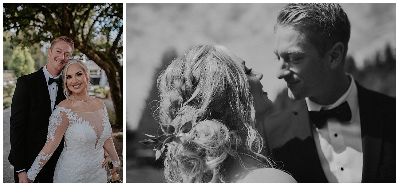 bride and groom wedding day photos